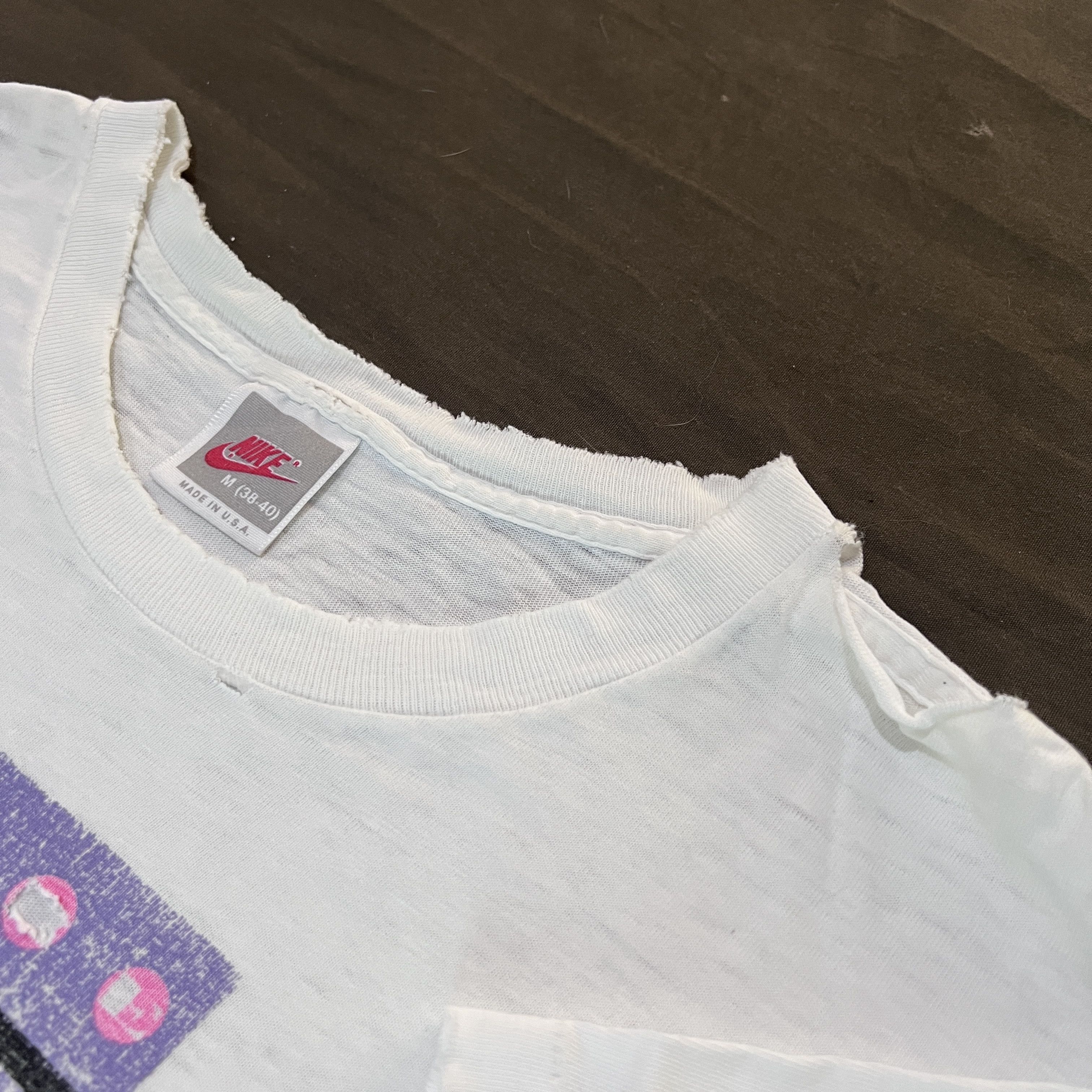 Nike × Vintage Vintage 90s NIKE Andre Agassi Tee Distressed Faded Thrashed Size US M / EU 48-50 / 2 - 7 Thumbnail