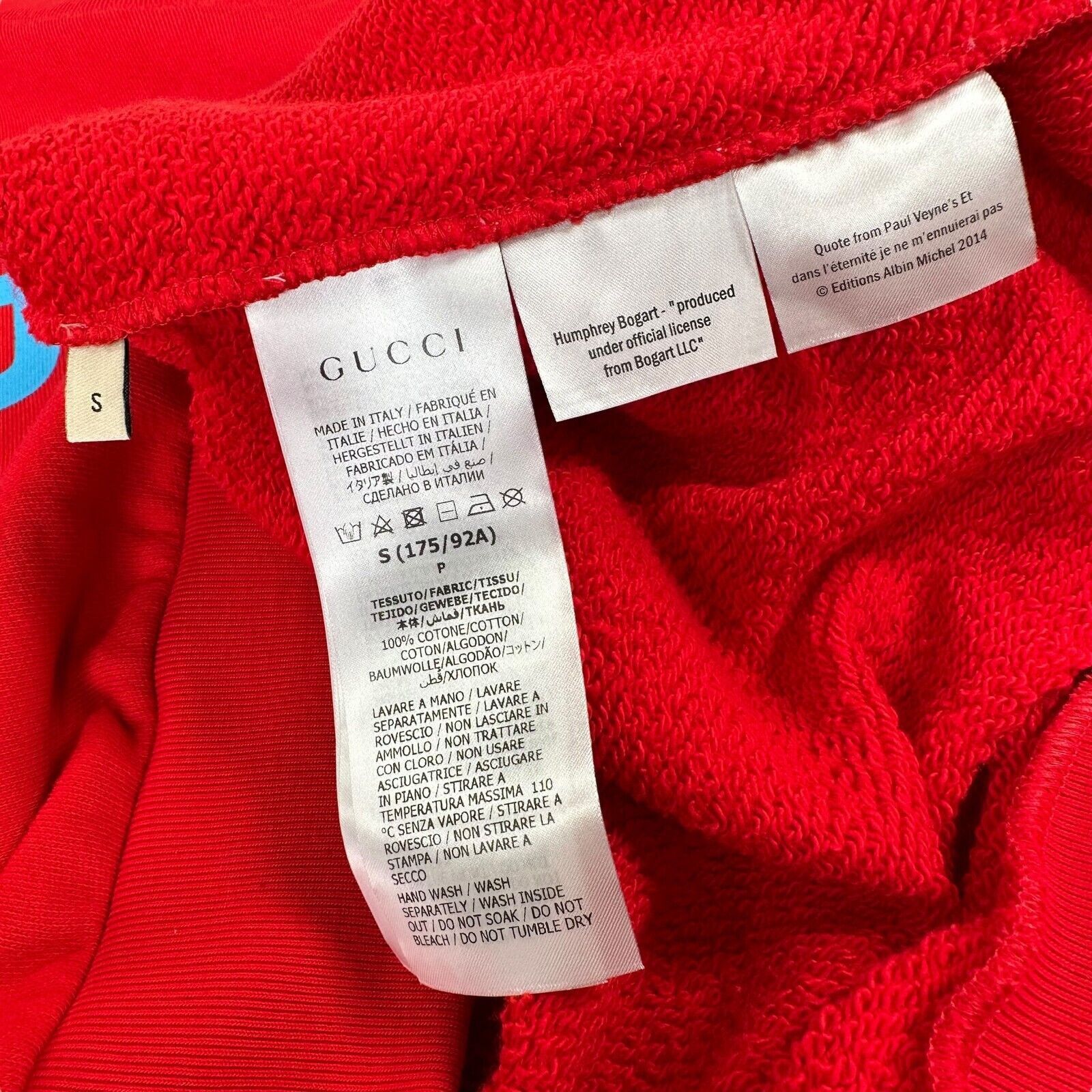 Gucci Gucci Size S Sweatshirt Red Humphrey Bogart Crewn Logo BNWT Size US S / EU 44-46 / 1 - 5 Thumbnail