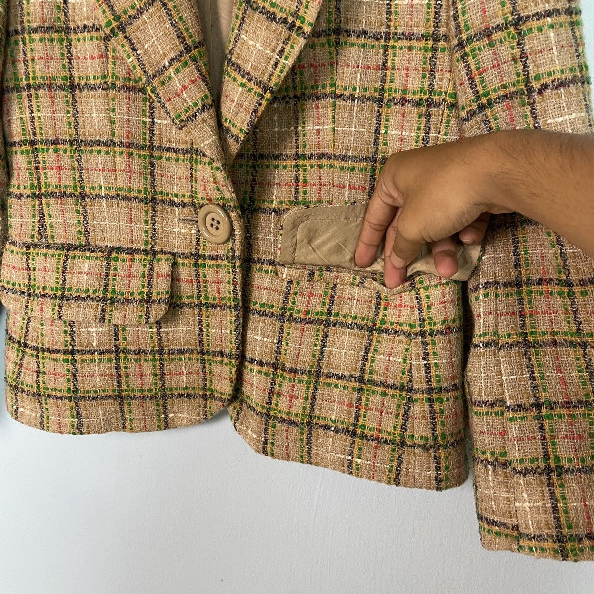 Yves Saint Laurent Yves Saint Laurent Tweed Blazer Size XS / US 0-2 / IT 36-38 - 13 Thumbnail