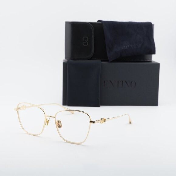 Valentino Valentino V-LOGO SIGN II VLX-167A Eyeglasses Gold 55mm Size ONE SIZE - 10 Thumbnail