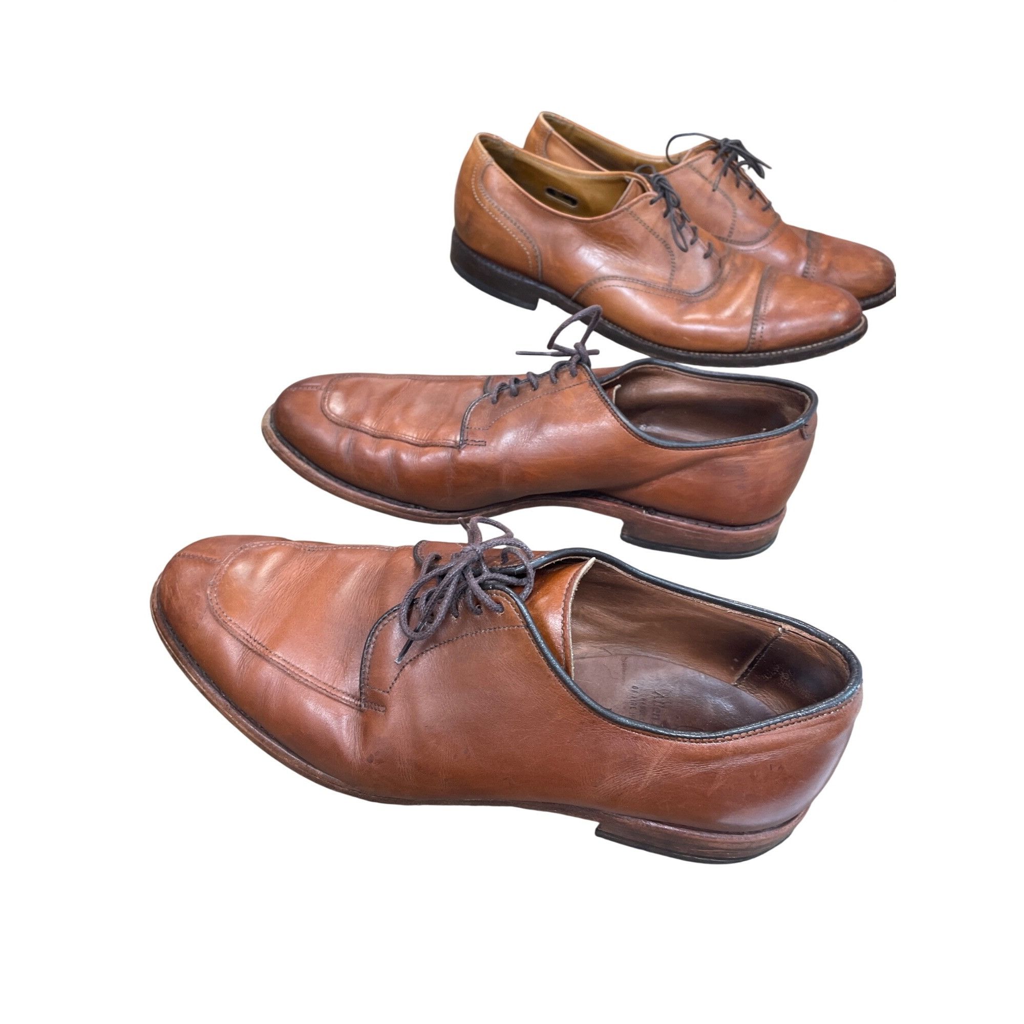 Allen Edmonds Allen Edmonds Delray Mens brown leather derby oxfords shoes Size US 9 / EU 42 - 4 Thumbnail