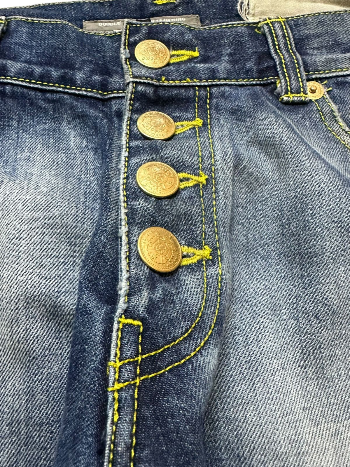 Doublet Vintage Double Standard Tough Serged Fly Hidden Seam Denim Size US 31 - 3 Thumbnail