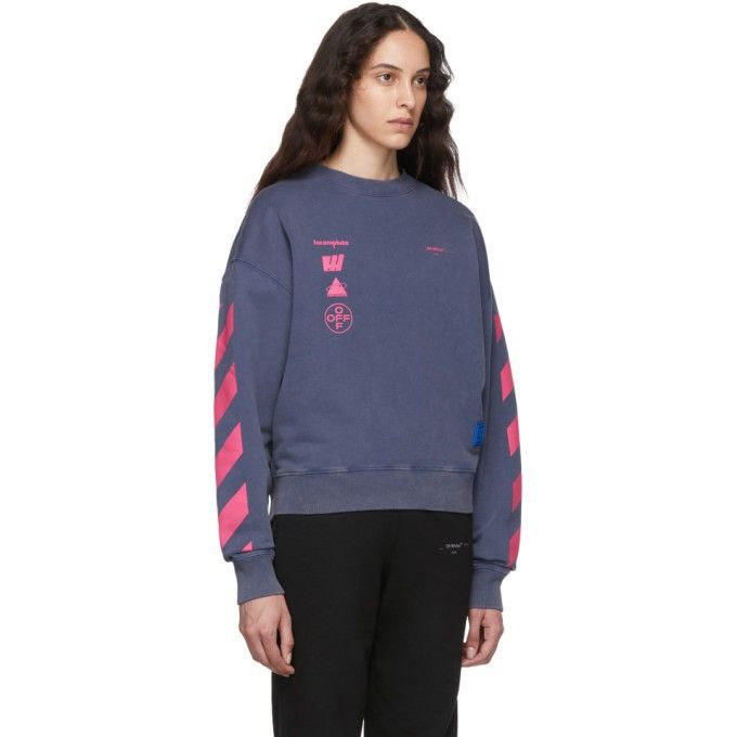 image of Off White Off-White Mariana De Silva Sweatshirt in Purple, Men's (Size Medium)