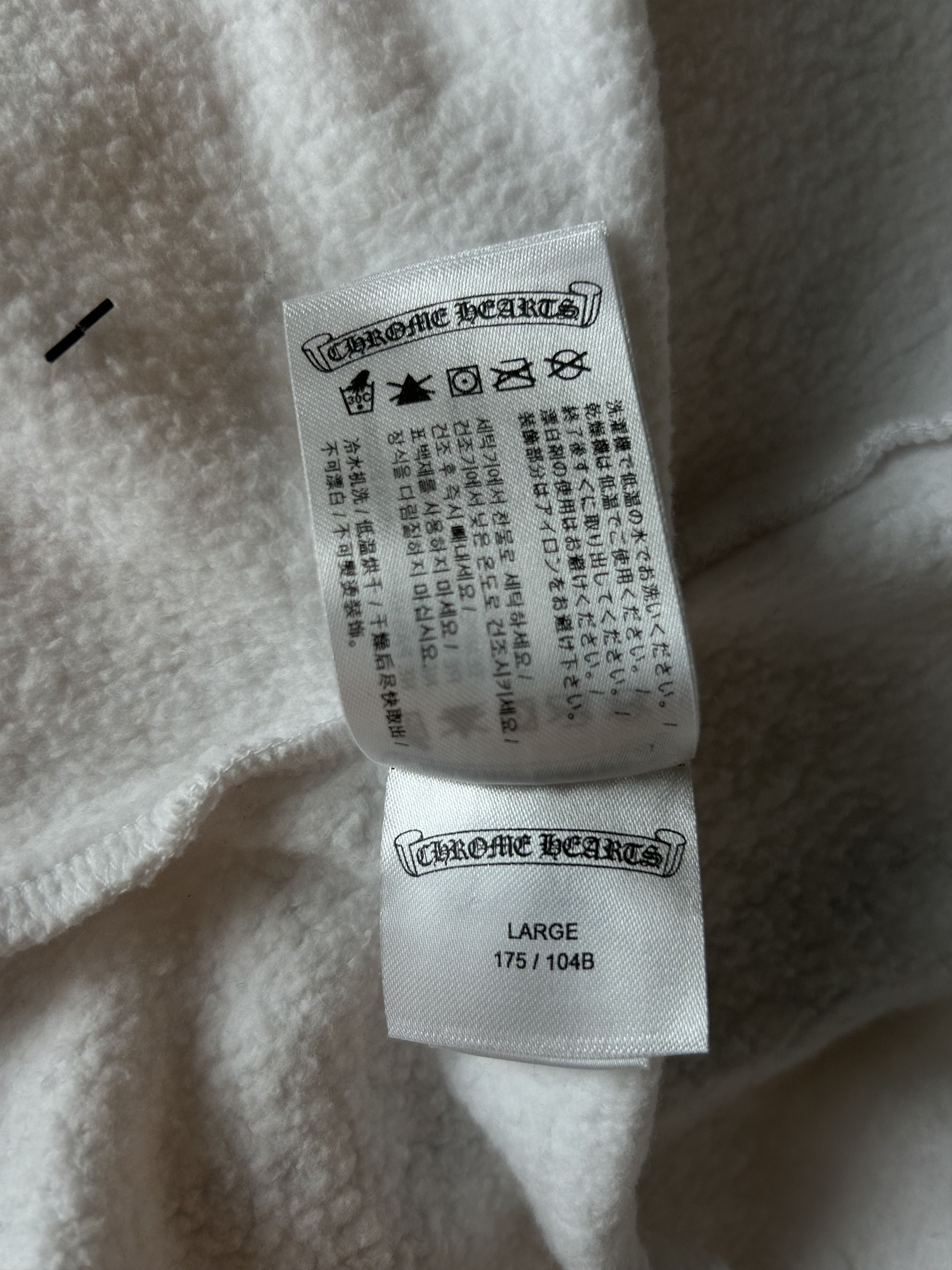 Chrome Hearts Chrome Hearts White & Blue Script Logo Zip Up Hoodie Size US L / EU 52-54 / 3 - 6 Thumbnail