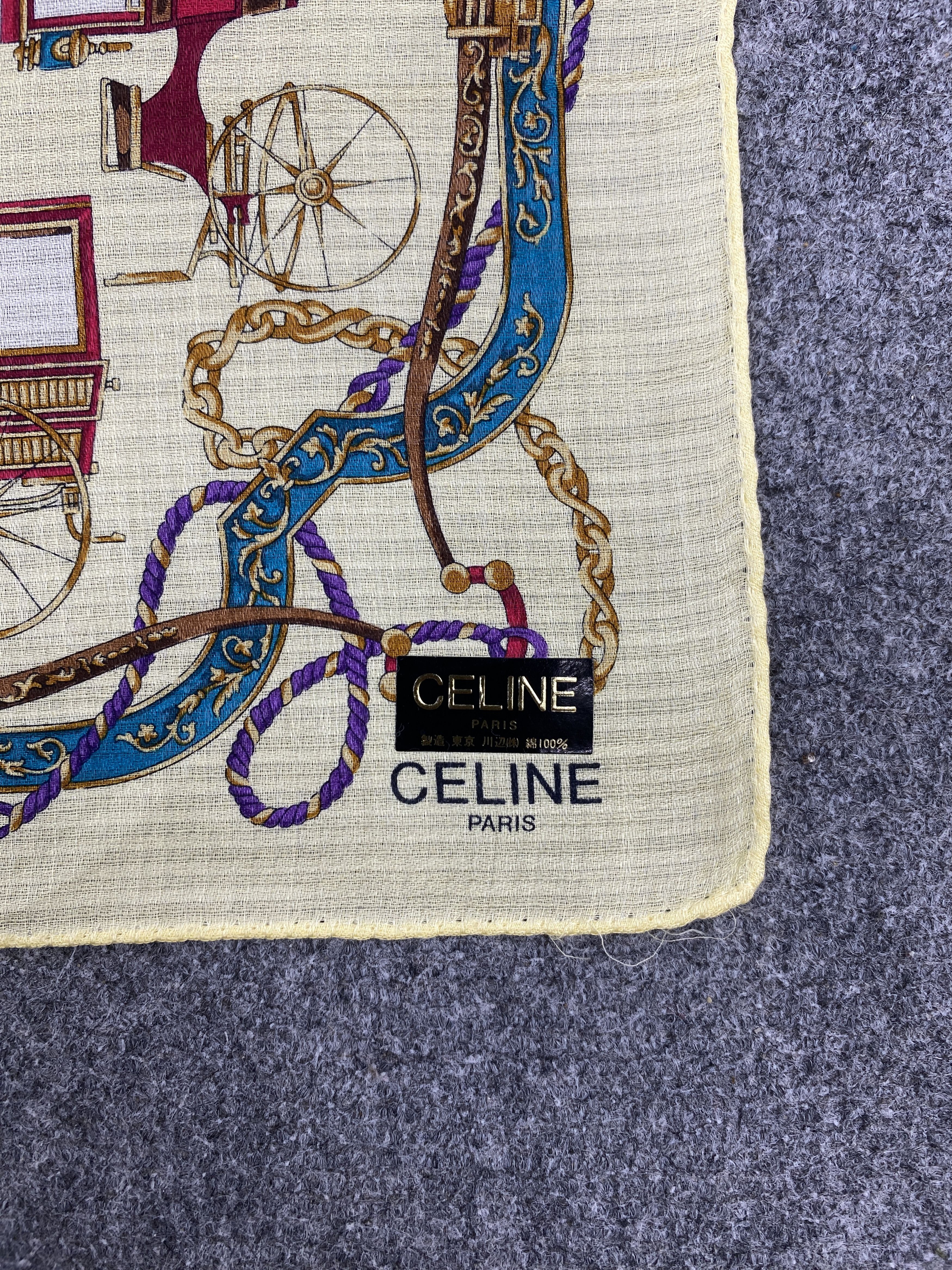 Celine Celine Handkerchief / Neckerchief / Headscarf HKC0397 Size ONE SIZE - 5 Thumbnail