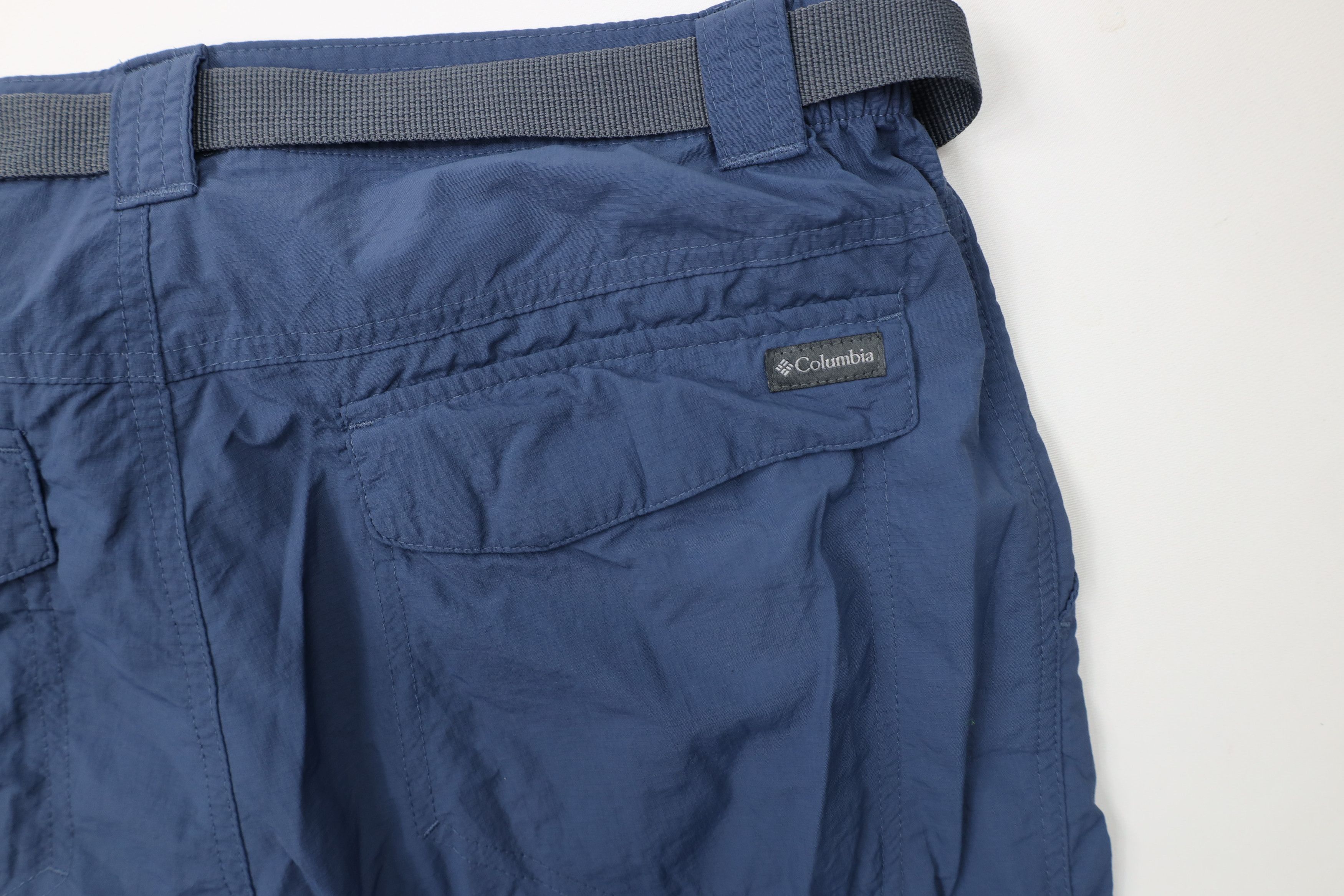Columbia × Vintage Vintage Y2K Columbia Ripstop Wide Leg Cargo Pants Blue Nylon Size US 34 / EU 50 - 12 Thumbnail