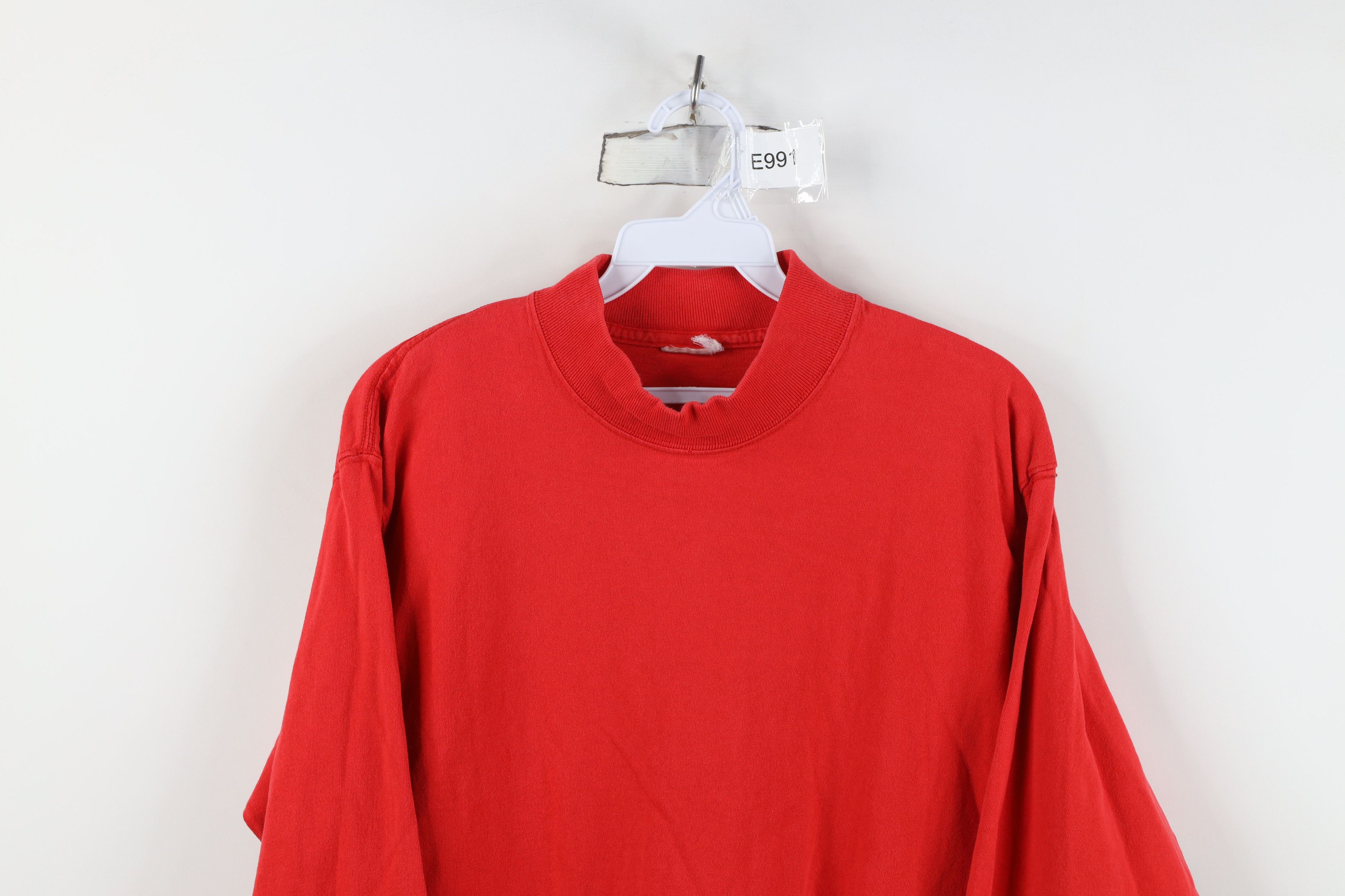 Vintage Vintage 90s Streetwear Mock Neck Long Sleeve T-Shirt Cotton Size US S / EU 44-46 / 1 - 2 Thumbnail