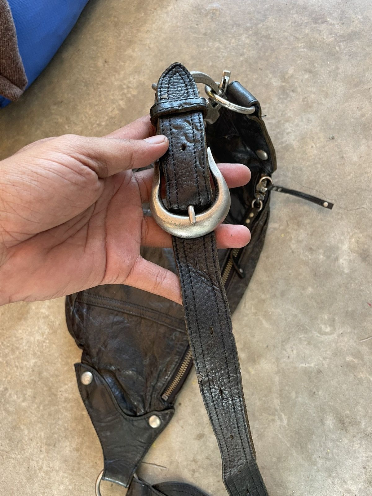 Alfredo Bannister Alfredo Bannister Leather WaistBag punk Stail Size ONE SIZE - 7 Thumbnail