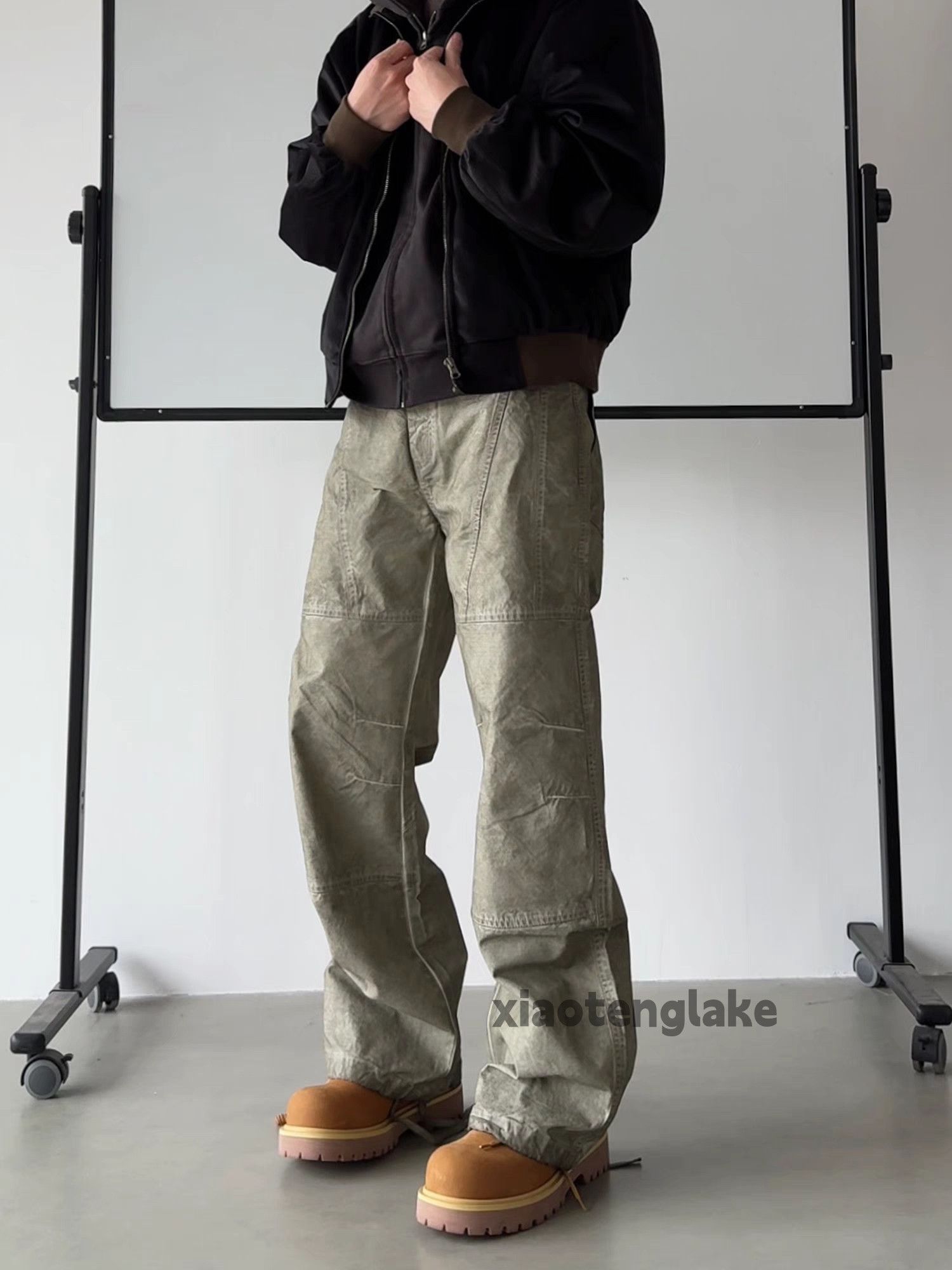 Designer × Vintage utility washed faded stain paint skate hiphop cargo pants Size US 36 / EU 52 - 2 Thumbnail