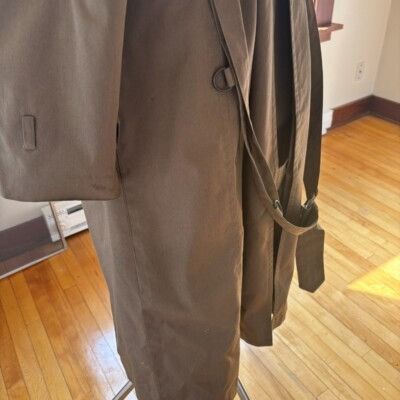 Other Vintage Trench Coat Classic Double Breasted Belted Long Rain Size S / US 4 / IT 40 - 11 Thumbnail