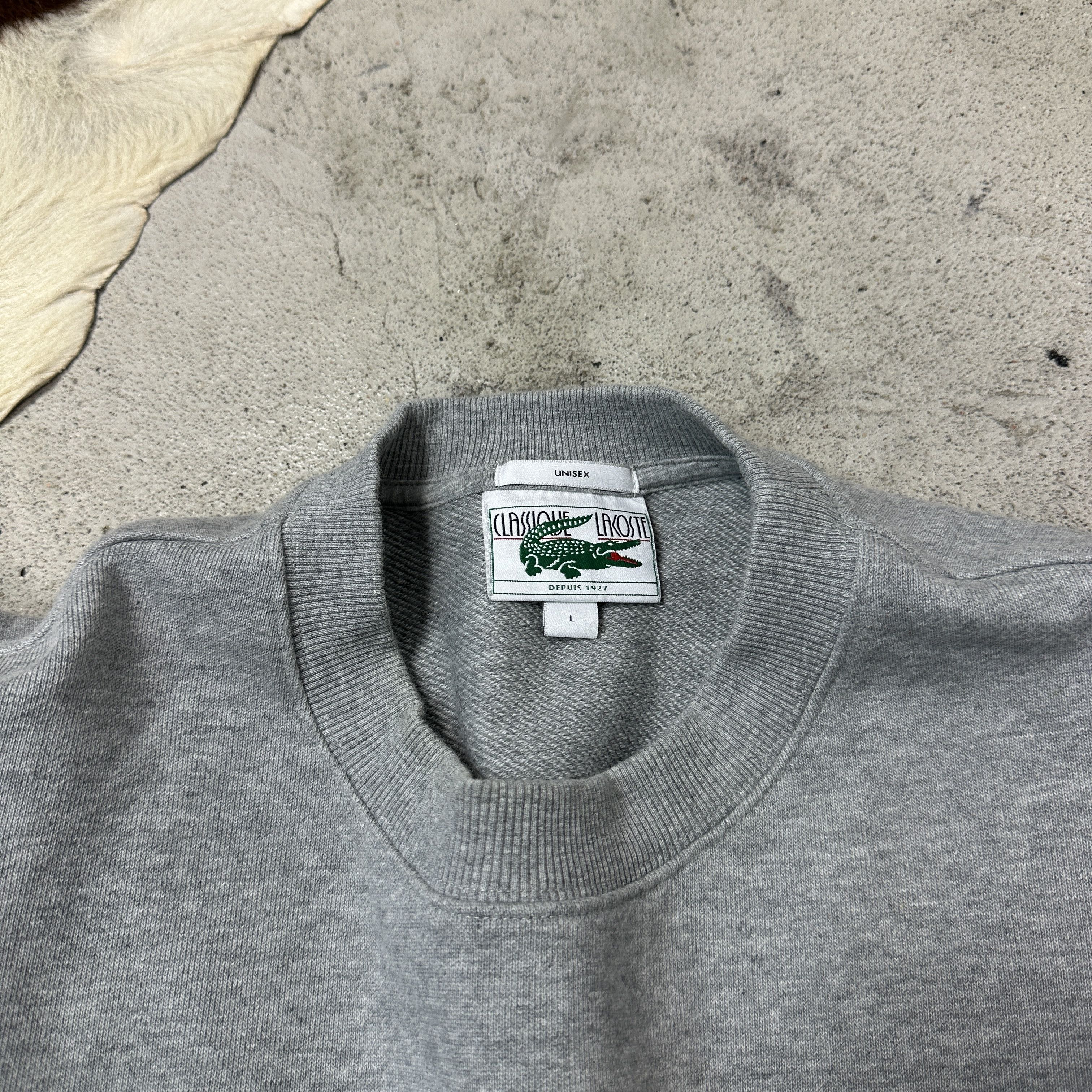 Lacoste Vintage Streetwear Sporty Lacoste Classique Sweatshirt Y2K Size US L / EU 52-54 / 3 - 3 Thumbnail