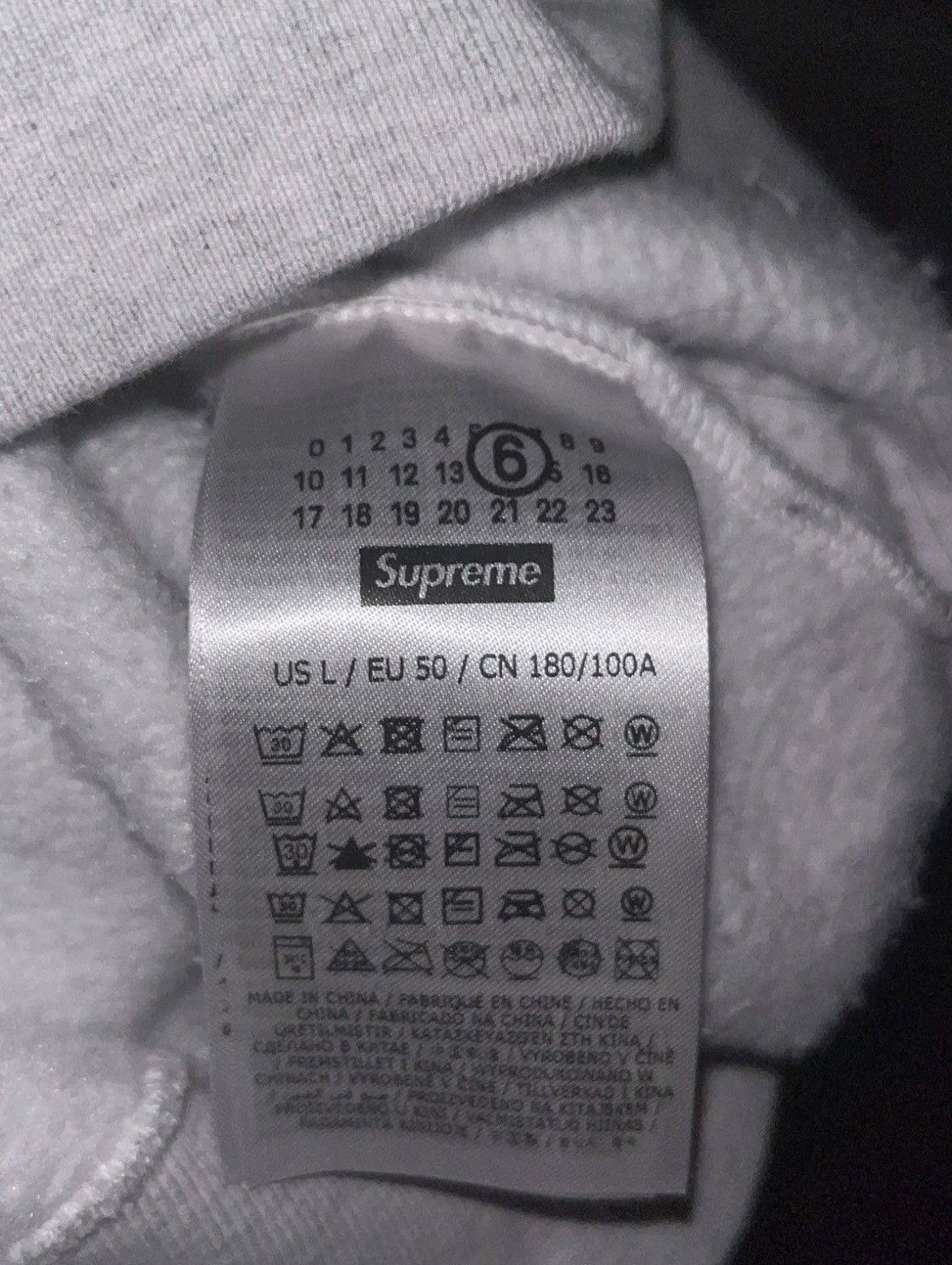 Maison Margiela × Supreme Supreme MM6 Eagle Zip Up Hoodie Grey Large DSWT Size US L / EU 52-54 / 3 - 6 Thumbnail