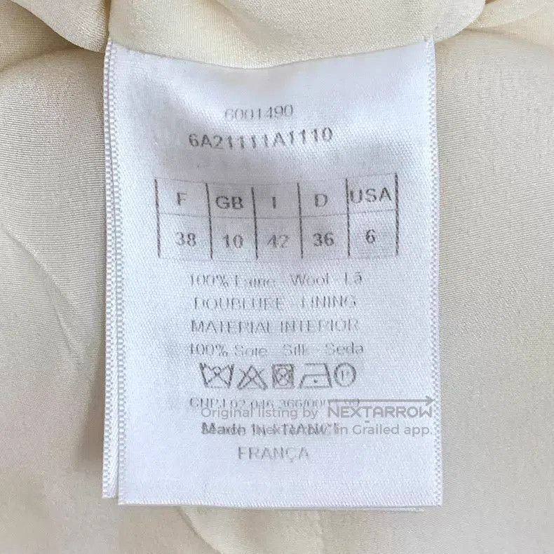 Dior Dior Beige wool lapel single-breasted sleeveless dress Size XS / US 0-2 / IT 36-38 - 6 Thumbnail