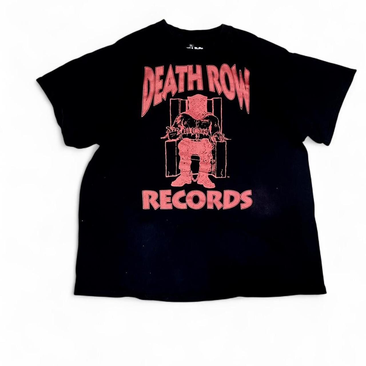 Death Row Records Black+Red Deathrow Records tee Size US XL / EU 56 / 4 - 2 Thumbnail