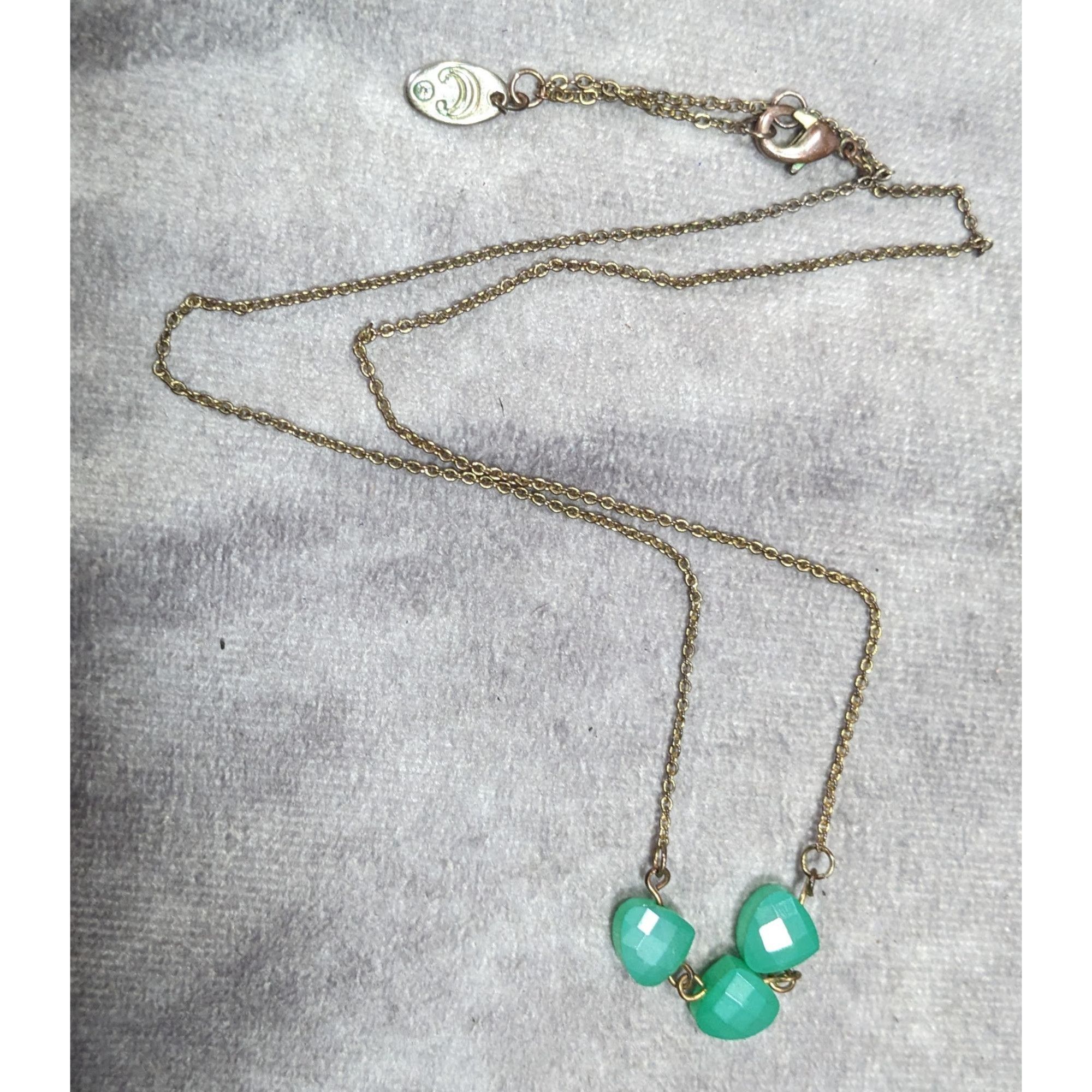 Other Charming Charlie Minimalist Green Faceted Gem Necklace Size ONE SIZE - 5 Thumbnail
