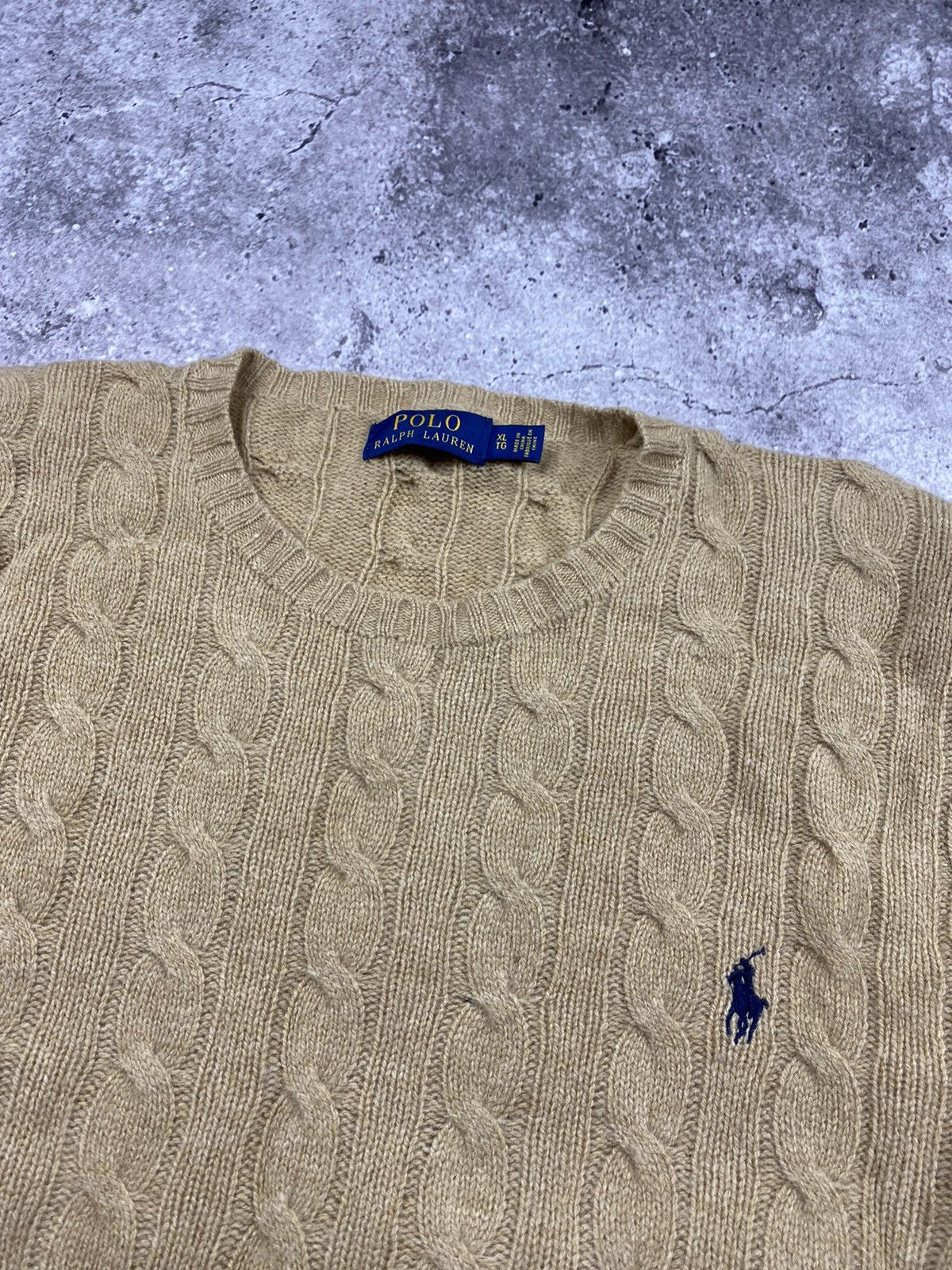 Polo Ralph Lauren × Vintage Polo Ralph Lauren cashmere vintage knitted sweater old money Size US XL / EU 56 / 4 - 2 Thumbnail