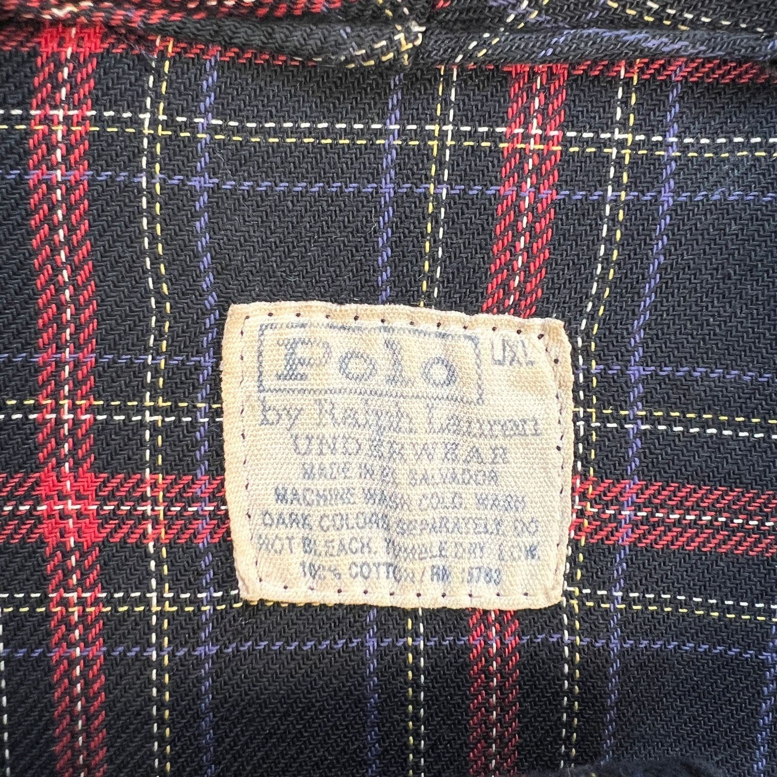Polo Ralph Lauren Polo Ralph Lauren Plaid Cotton Robe Vintage Black Size ONE SIZE - 3 Thumbnail