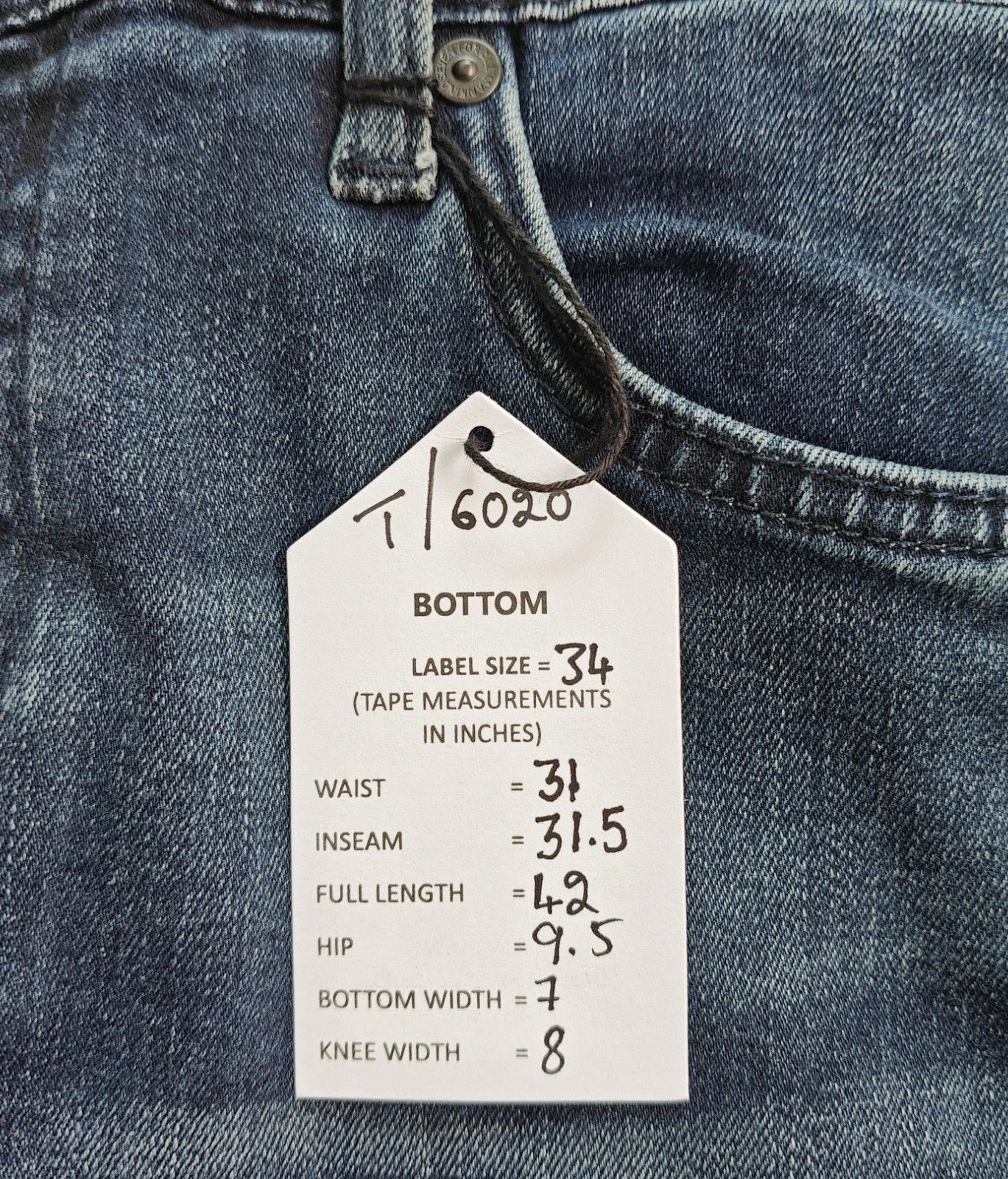 7 For All Mankind 7 For All ManKind Slimmy Tapered Jeans T / 6020 Size US 34 / EU 50 - 6 Thumbnail
