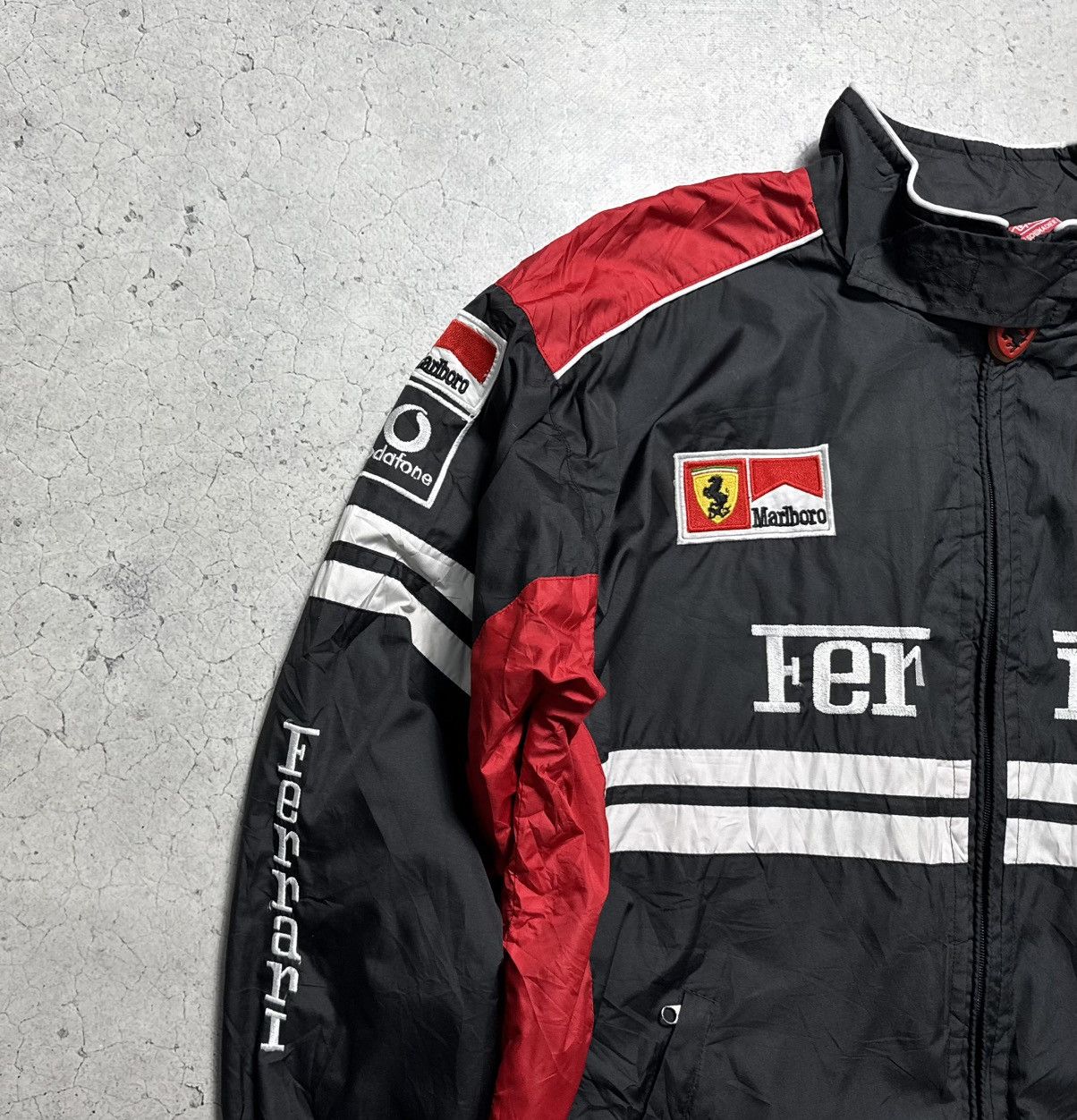 Ferrari Ferrari Michael Schumacher F1 Vodafone Vintage Racing Jacket Size US XL / EU 56 / 4 - 5 Thumbnail