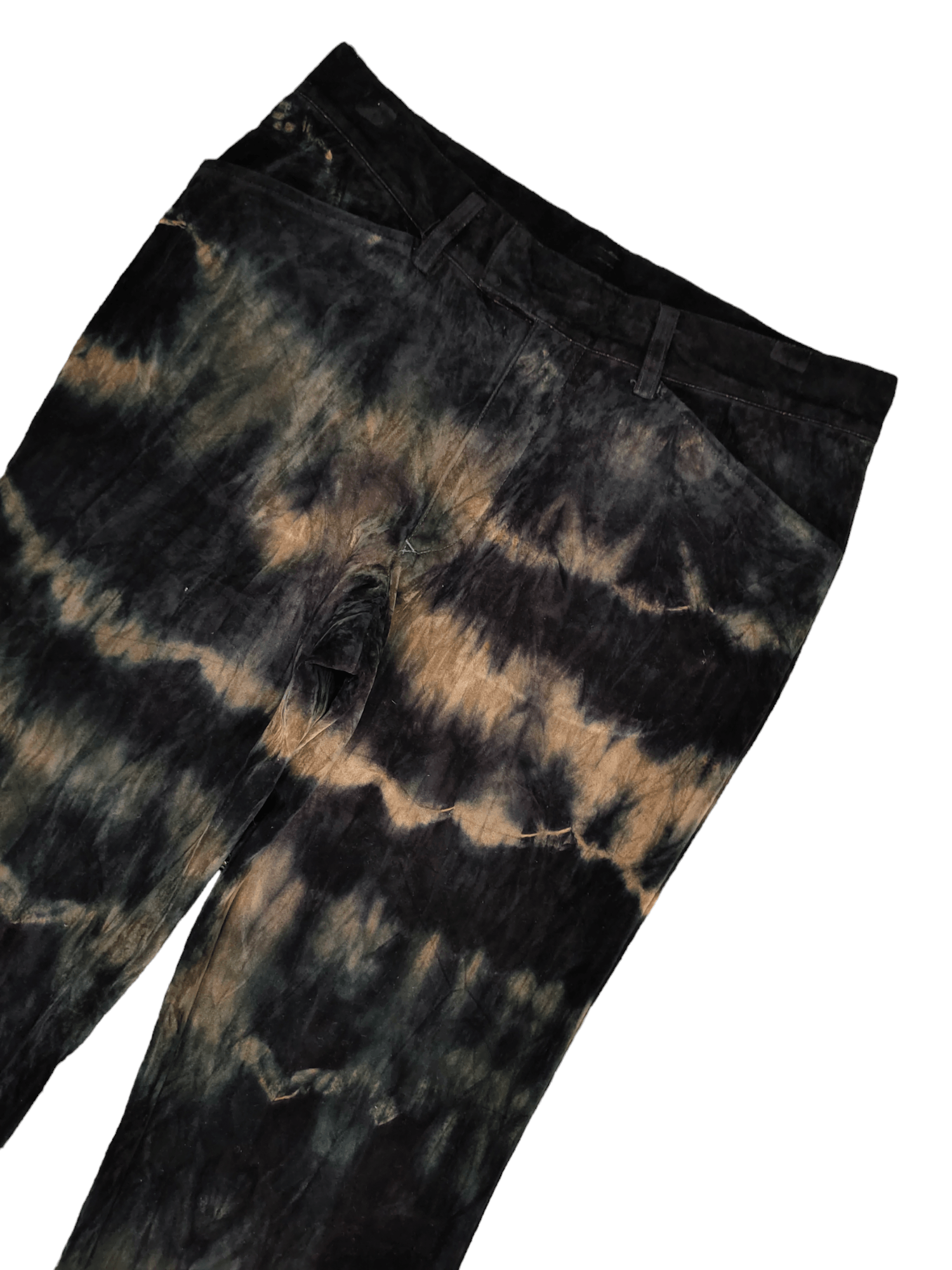 5351 POUR LES HOMMES Flare Pants 5351 Pour Les Homme Tie Dye Bootcut Y2k Size US 31 - 4 Thumbnail