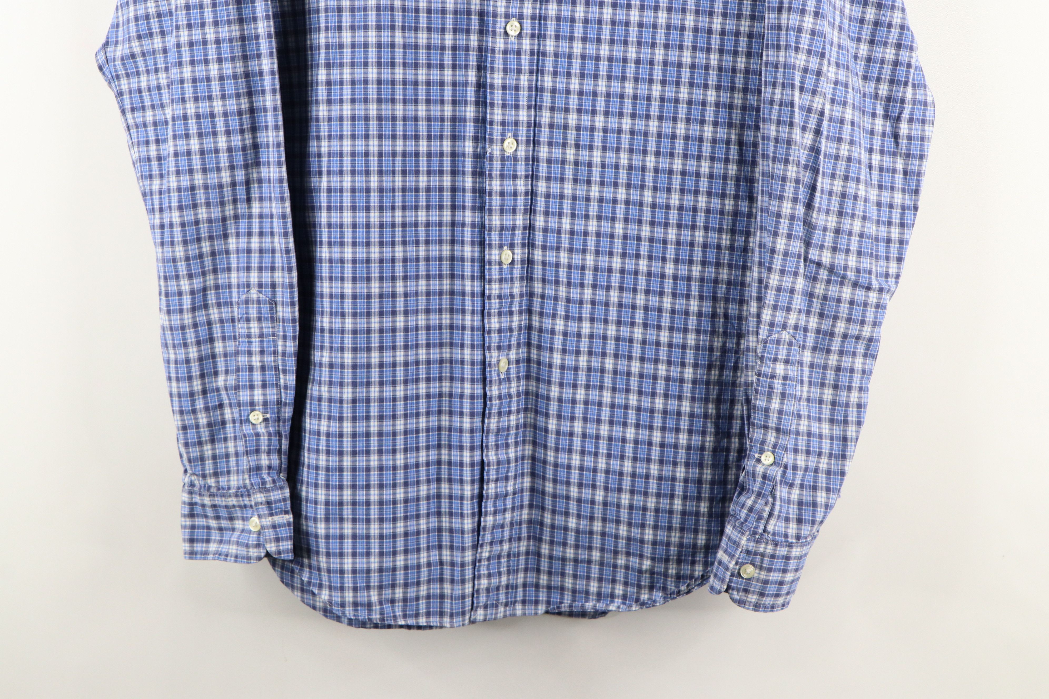 Polo Ralph Lauren Vintage 90s Ralph Lauren Fit Collared Button Down Shirt Blue Size US L / EU 52-54 / 3 - 3 Thumbnail