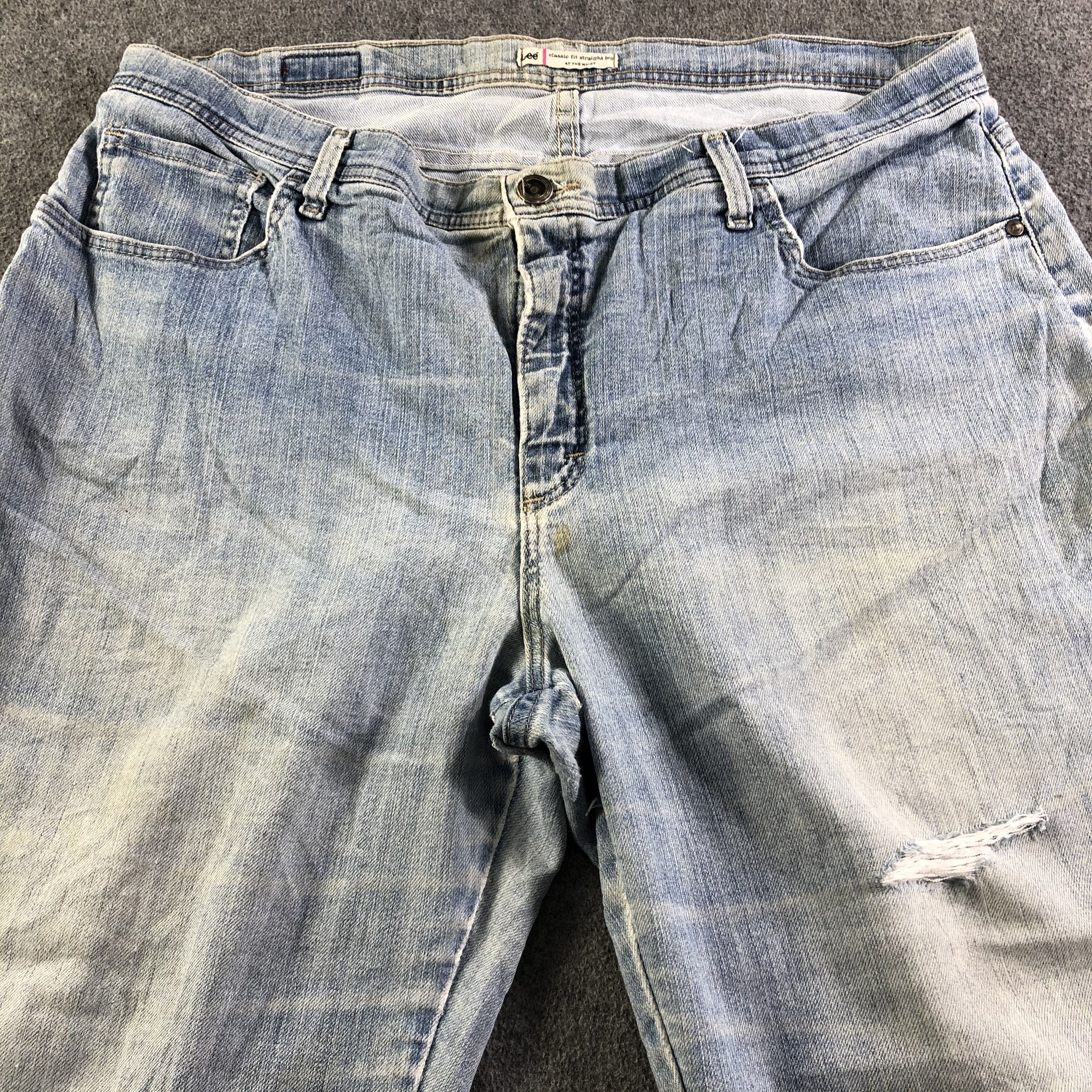 Levi's Vintage Blue Wash Lee Jeans-J3324 Size US 40 / EU 56 - 3 Thumbnail