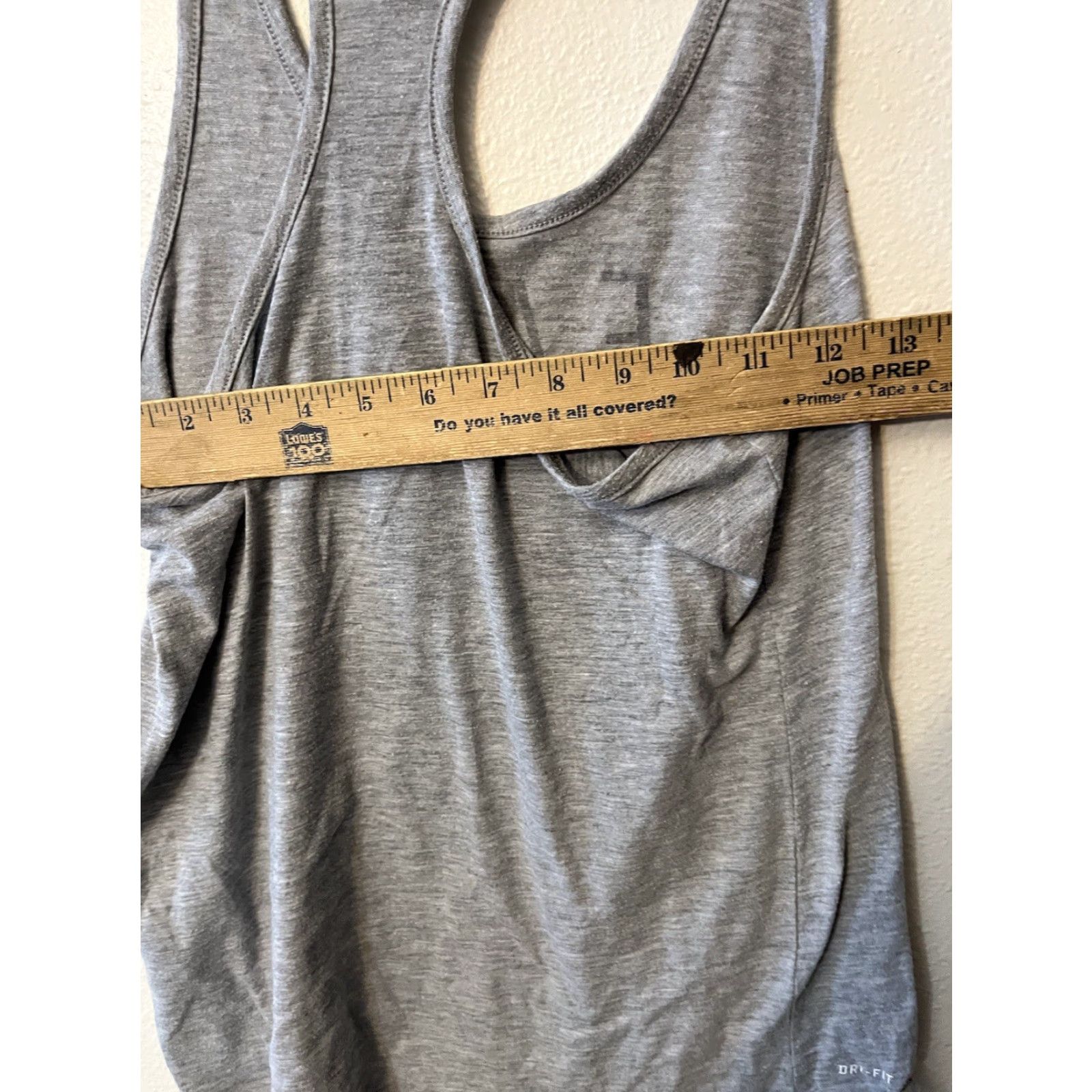 Nike Nike Dri-FIT Tank Top RacerBack Women's Medium Gray Nike Dry Fit Sports Tank Top RacerBack, Size Medium Gray Graphic Size M / US 6-8 / IT 42-44 - 5 Thumbnail