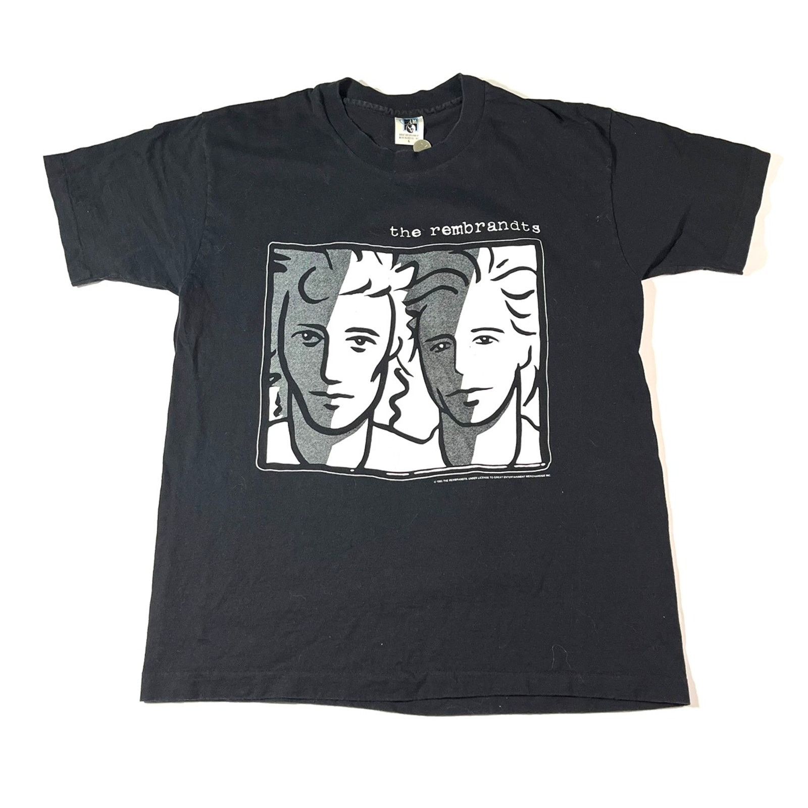 image of Band Tees x Vintage 1995 The Rembrandts Lp Graphic Band Tee Medium in Black, Men's