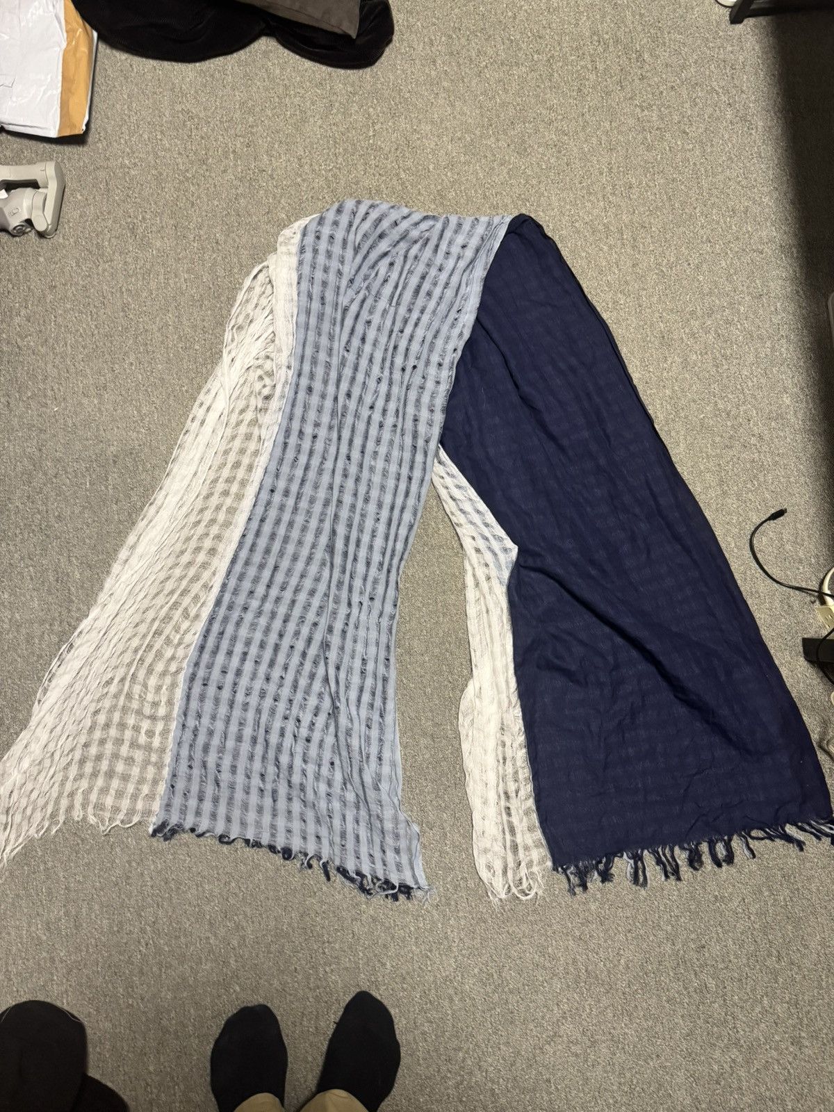 Yohji Yamamoto YOHJIYAMAMOTO+NOIR scarf layered Muffler Size ONE SIZE - 2 Thumbnail