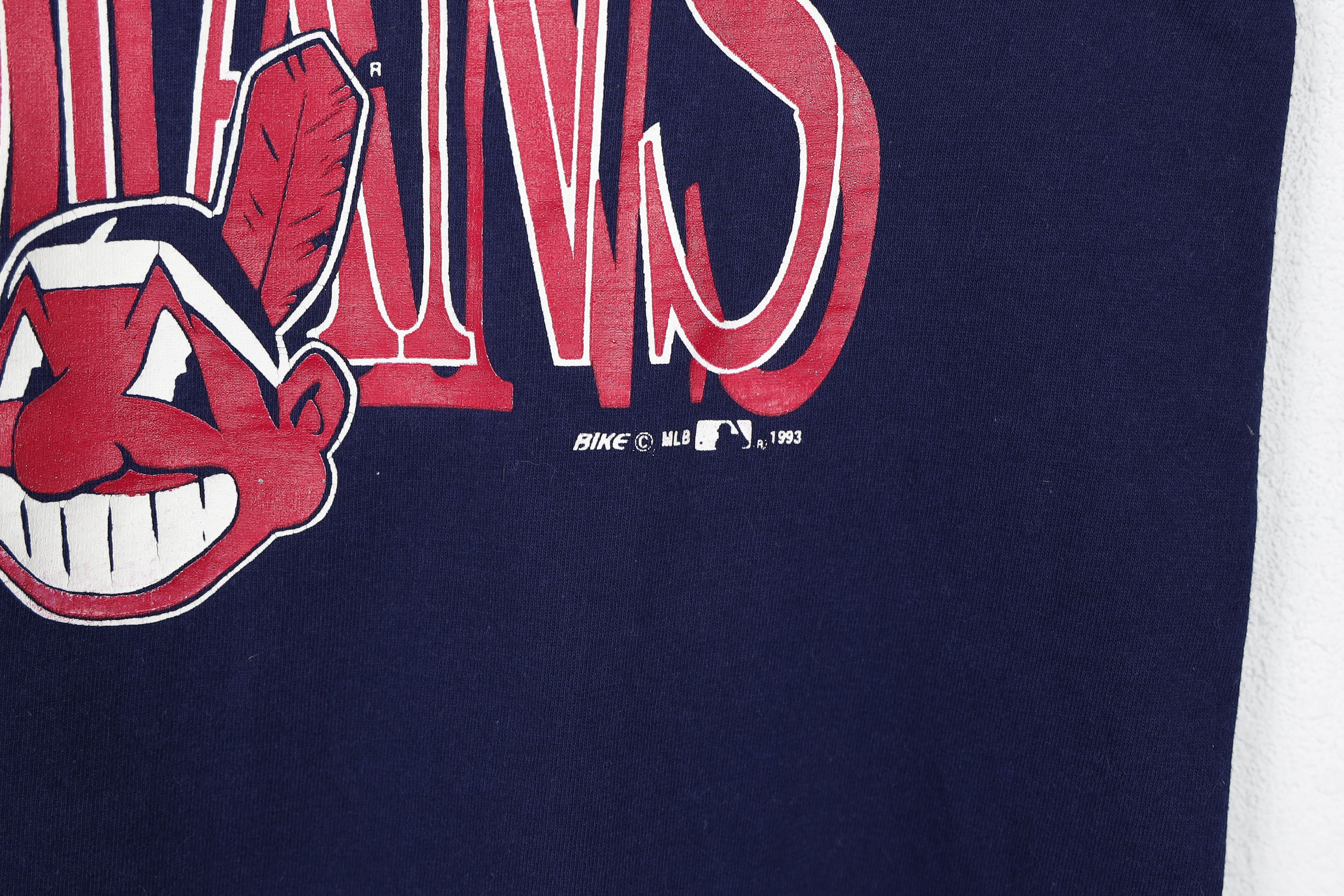 Salem Sportswear × Vintage Vintage 1993 Cleveland Indians MLB Sportswear Tshirt Tee 90s Size US M / EU 48-50 / 2 - 4 Thumbnail