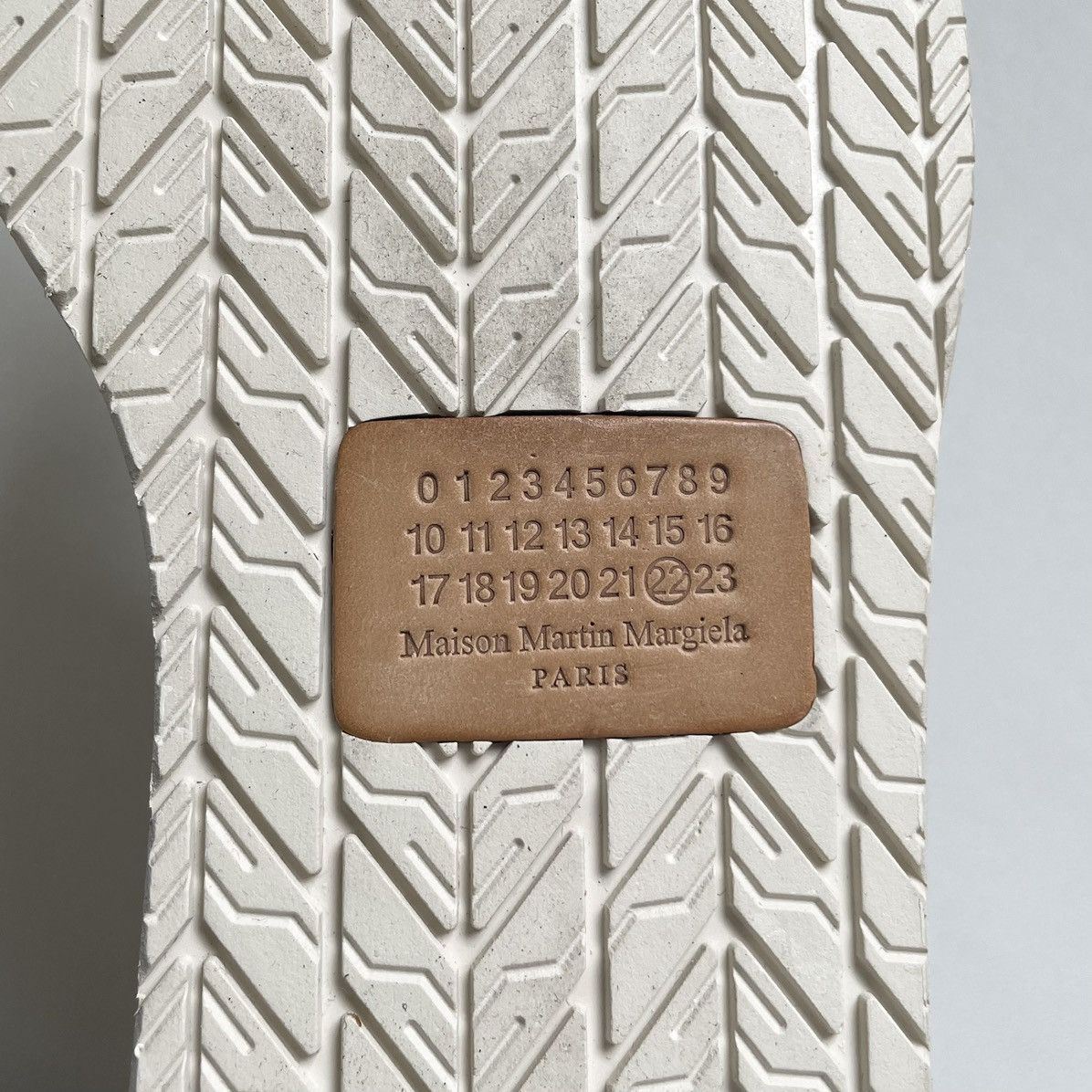 Maison Margiela ‘White Painted’ Wedge Sole Derbies Size US 10 / EU 43 - 17 Thumbnail
