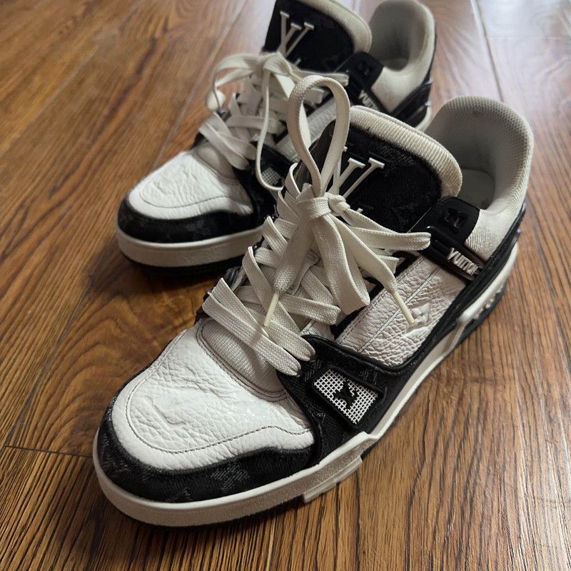 Louis Vuitton Louis Vuitton Panda Print Low Top Trainers -2508 Size US 7.5 / EU 40-41 - 1 Thumbnail