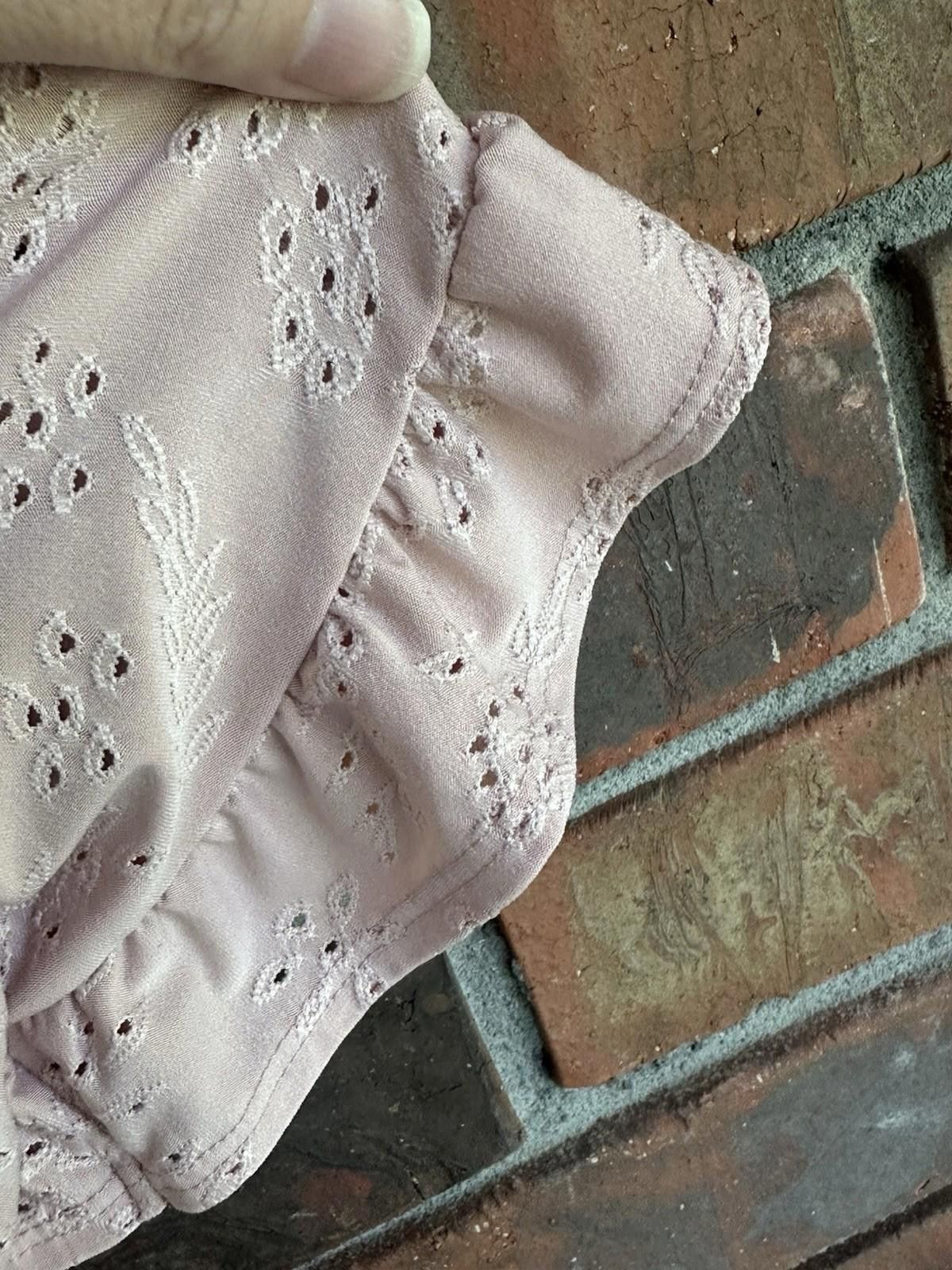 Designer W5 Blouse XL Pink Extra Large Comfy Textured Size XL / US 12-14 / IT 48-50 - 2 Thumbnail