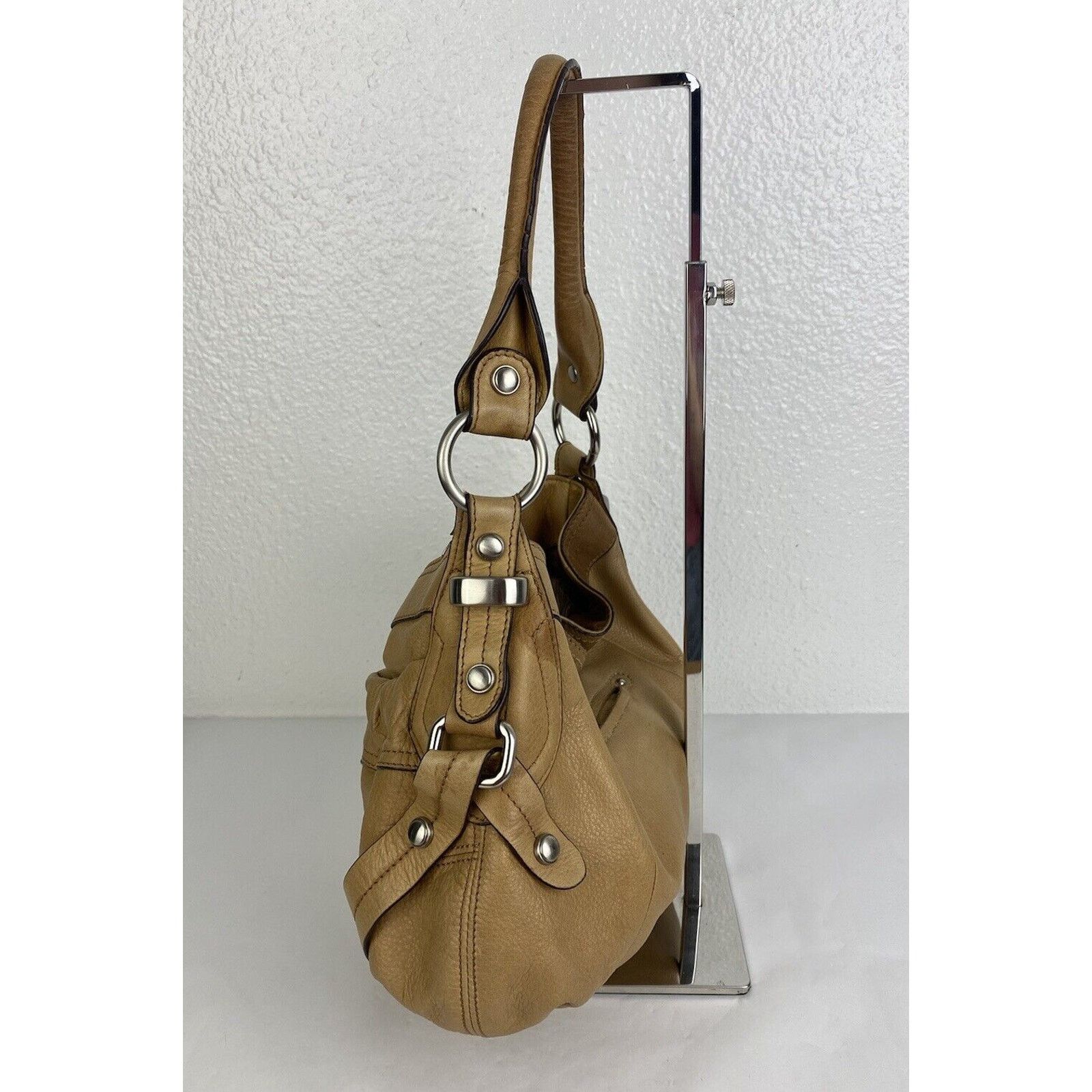 Other B Makowsky Hobo Shoulder Bag Tan Brown Soft Leather Purse Size ONE SIZE - 10 Thumbnail