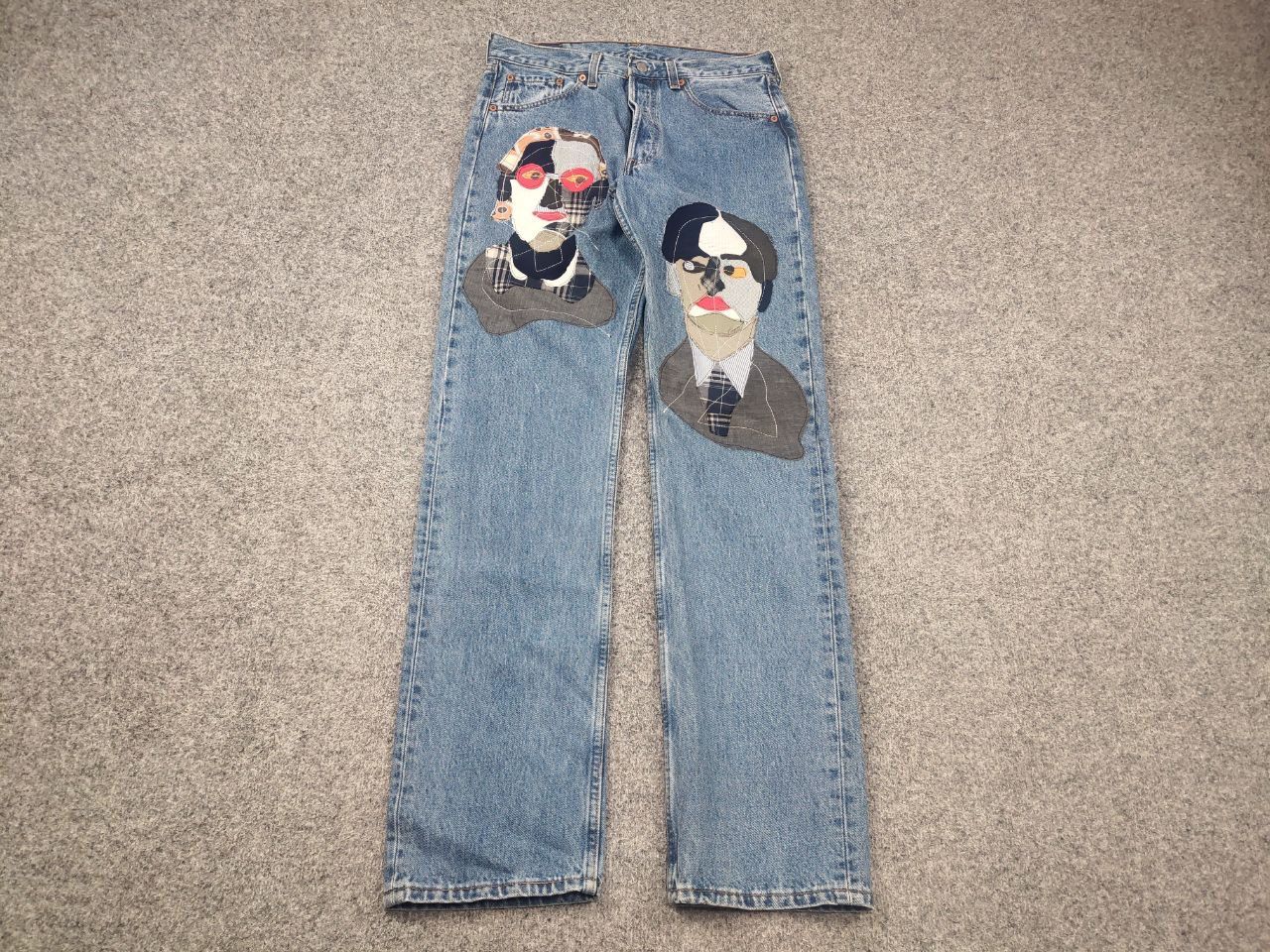 Levi's Vintage 90's Levi’s 501 Sashiko Logo Jeans junya watanabe Size US 32 / EU 48 - 3 Thumbnail