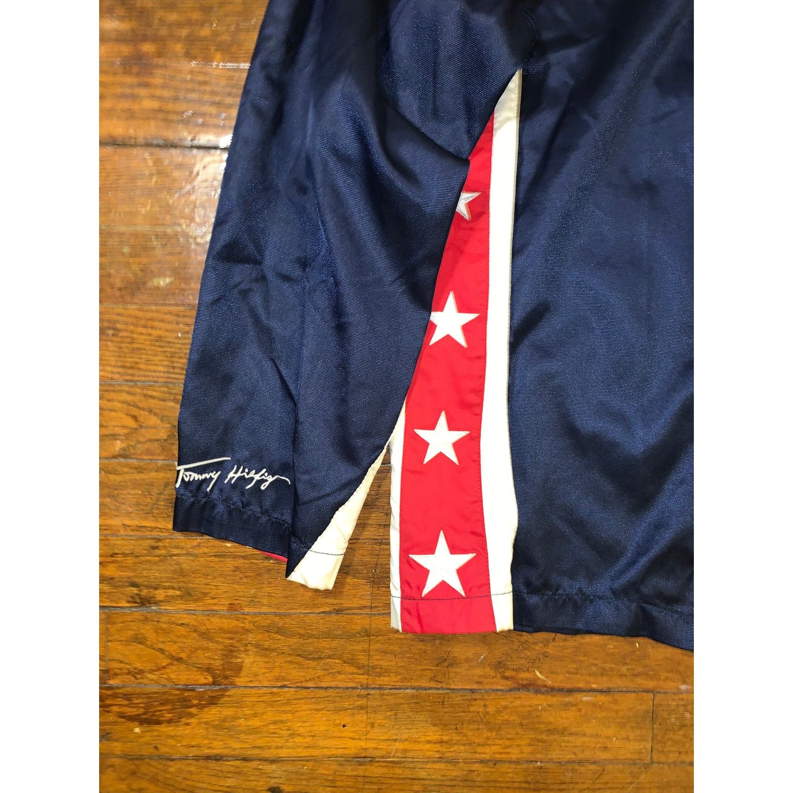 Tommy Hilfiger Vintage 90s Tommy Jeans Jacket Large USA Flag Stars Korea Size US L / EU 52-54 / 3 - 7 Thumbnail