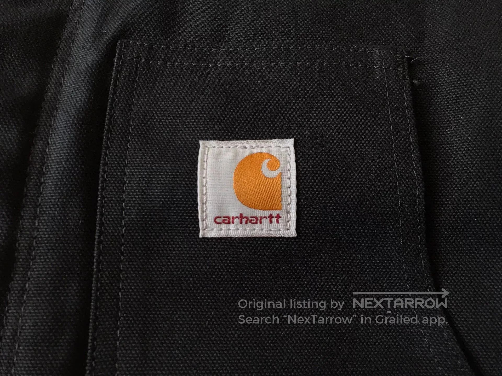 Carhartt Carhartt J002 Black Canvas Work Jacket. Size US S / EU 44-46 / 1 - 4 Thumbnail