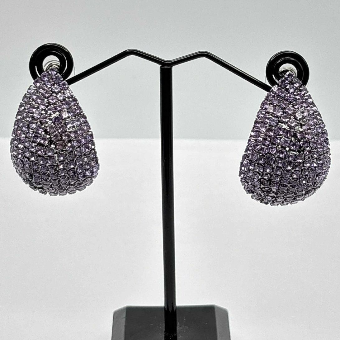 Other Purple Crystal Drop A New Day Earrings Size ONE SIZE - 2 Thumbnail