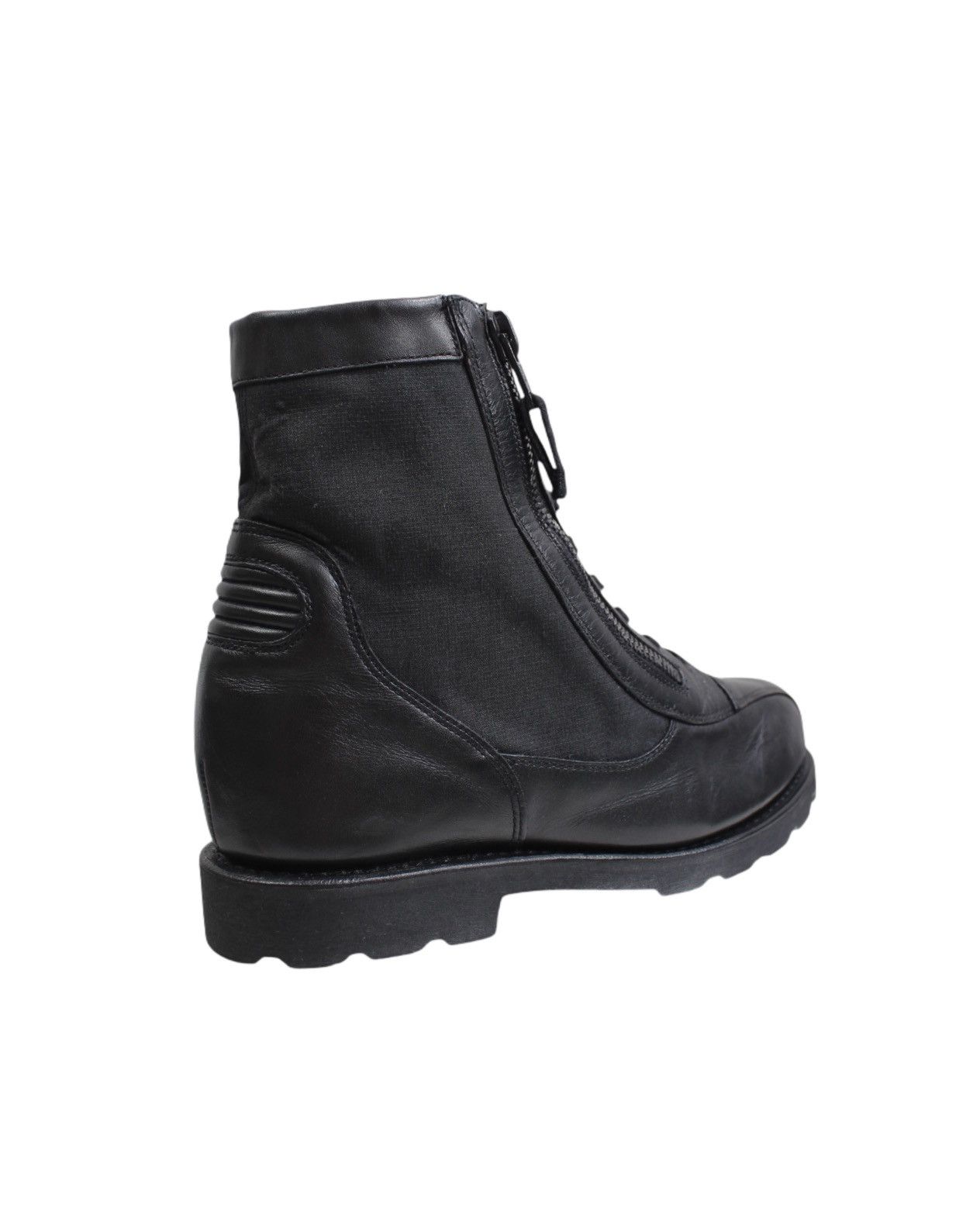 Vintage 2014 ARMY FRENCH LEATHER BOOTS Size US 10 / EU 43 - 6 Thumbnail