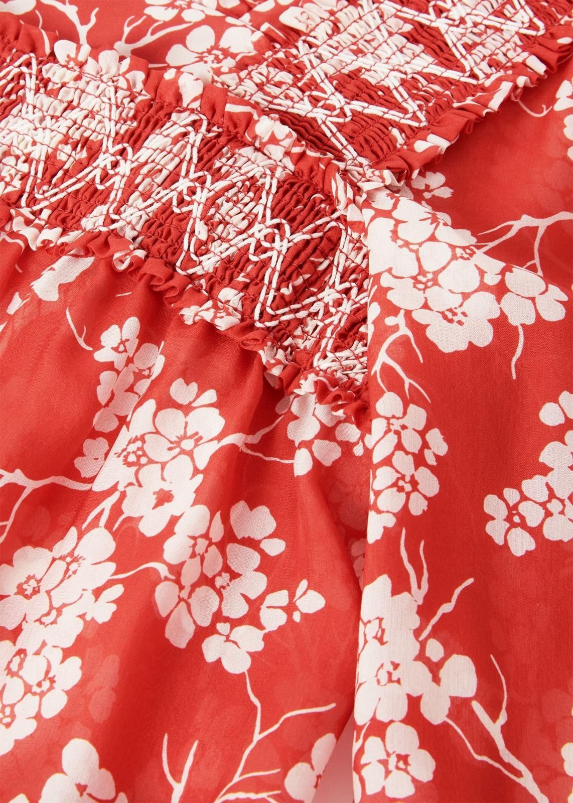 Loro Piana o1srvl11e0725 FAN6839 Malin Silk Shirt in Red/White Size S / US 4 / IT 40 - 4 Thumbnail