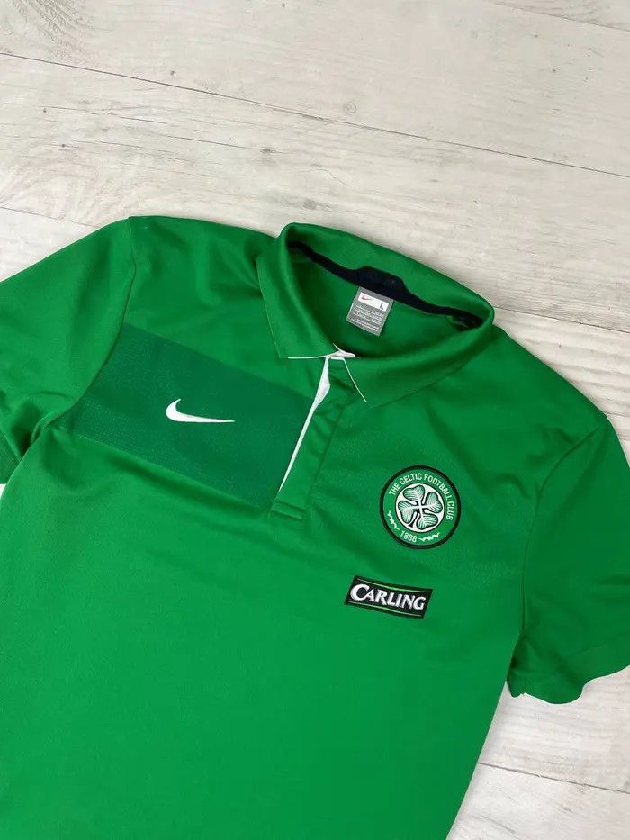 Nike Vintage Nike Celtic 2009 Training Polo Shirt Soccer Jersey Size US L / EU 52-54 / 3 - 2 Thumbnail