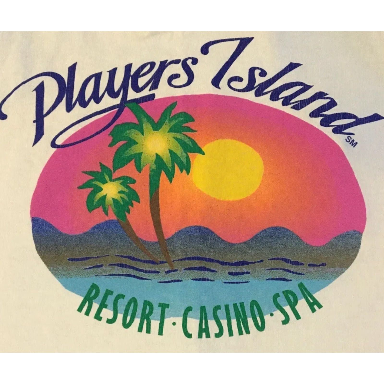 Vintage VINTAGE 90s Players Island Faded Tank Top XL White USA Surf Beach Sunset Grunge Funny 80s Size US XL / EU 56 / 4 - 2 Thumbnail