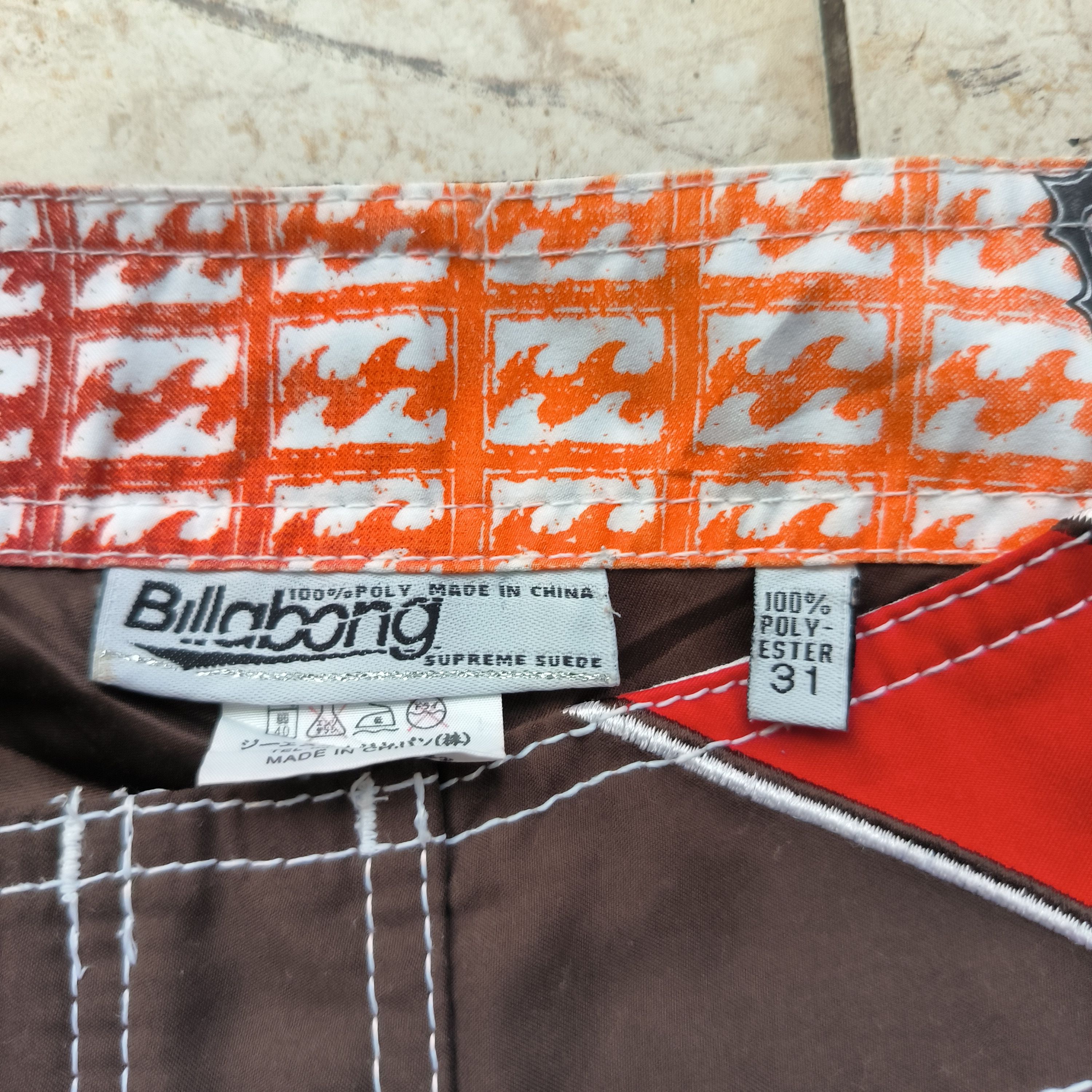 Billabong Vintage 00s Billabong Signature Mark Occhilupo Board Shorts Size US 31 - 5 Thumbnail
