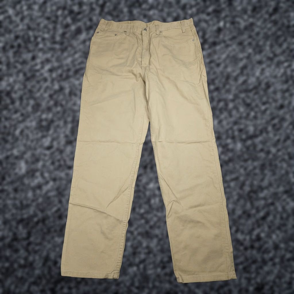 Levi's VINTAGE Levi's 550 Jeans Mens 38 x 32 Beige Relaxed Fit Made USA 100% Cotton NWT Size US 38 / EU 54 - 1 Thumbnail