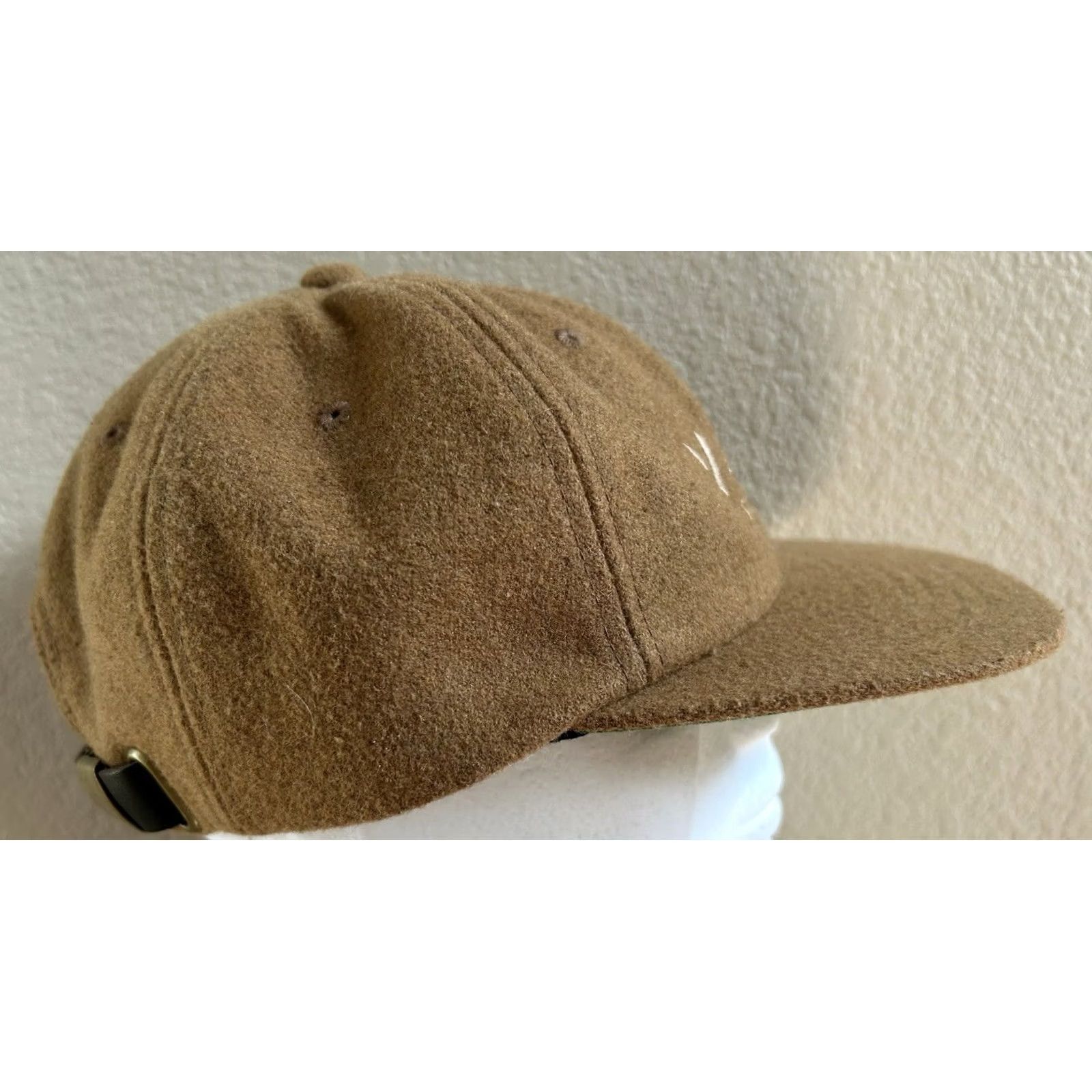 Vans Vans Clark Unstructured Hat Wool Blend Adjustable Tan Camel Embroidered Baseball Cap Men Brown 90s Beach Skateboarding Windsow? Size ONE SIZE - 3 Thumbnail