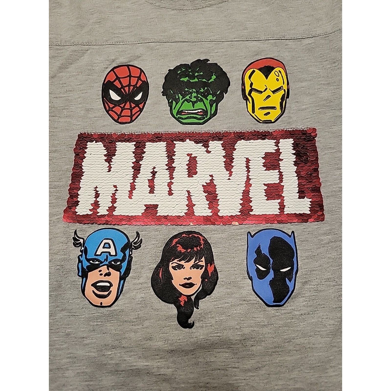 Marvel Comics New MARVEL AVENGERS Flip Sequins T-Shirt Child Size 7 Unisex Size US XXS / EU 40 - 2 Thumbnail