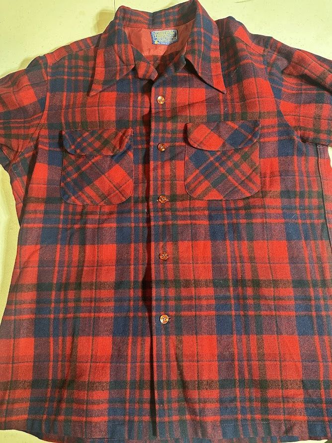 Pendleton Vintage Pendleton Red Plaid Wool Board Shirt USA L Size US L / EU 52-54 / 3 - 1 Thumbnail