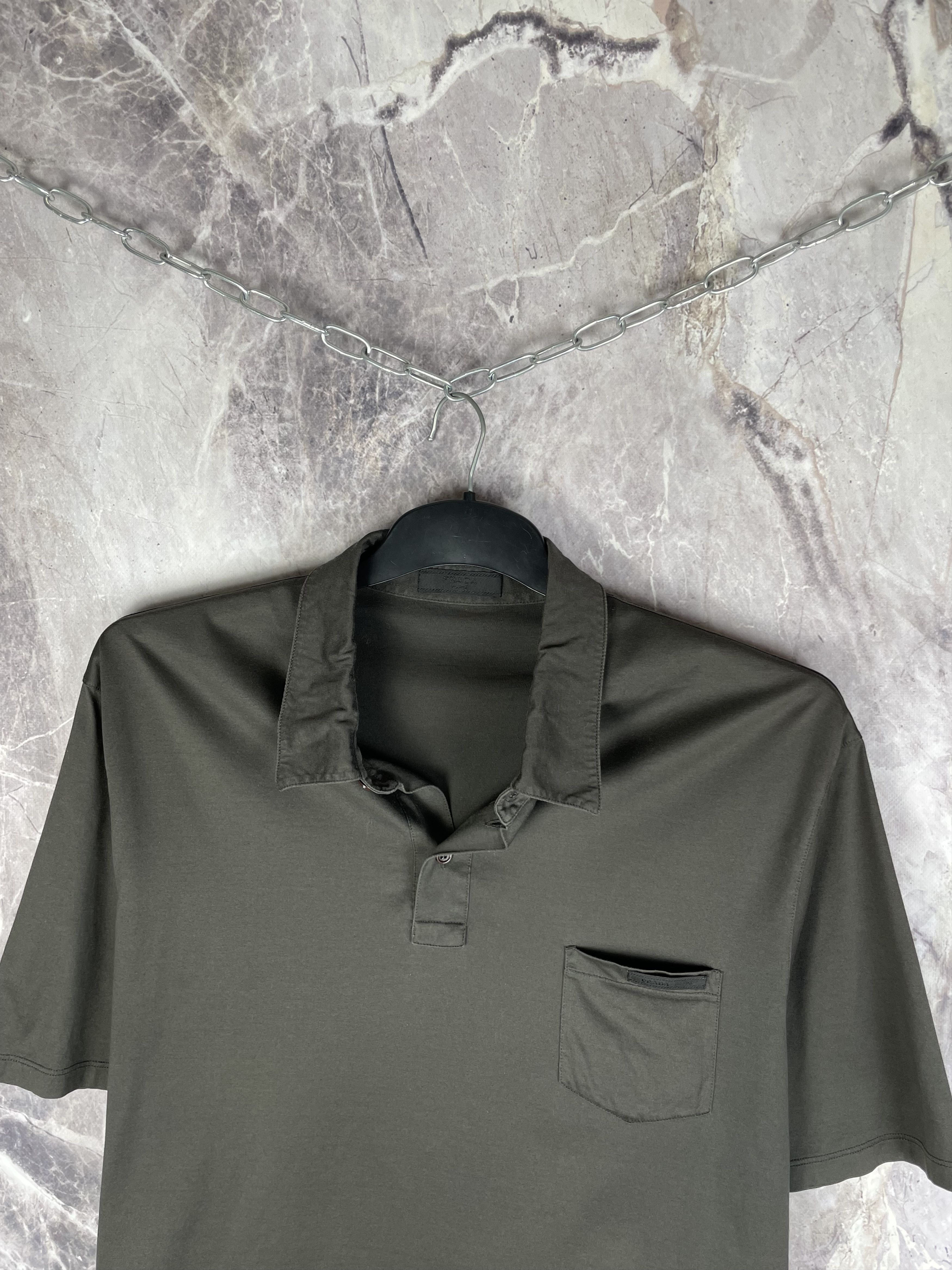 Prada Vintage Prada Polo Shirts Size US XXL / EU 58 / 5 - 3 Thumbnail