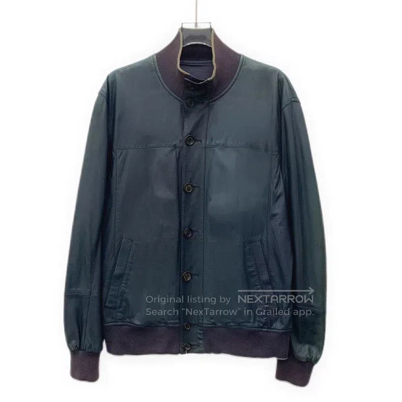 Brunello Cucinelli Brunello Cucinelli Color block reversible stand collar sin Size US L / EU 52-54 / 3 - 1 Thumbnail