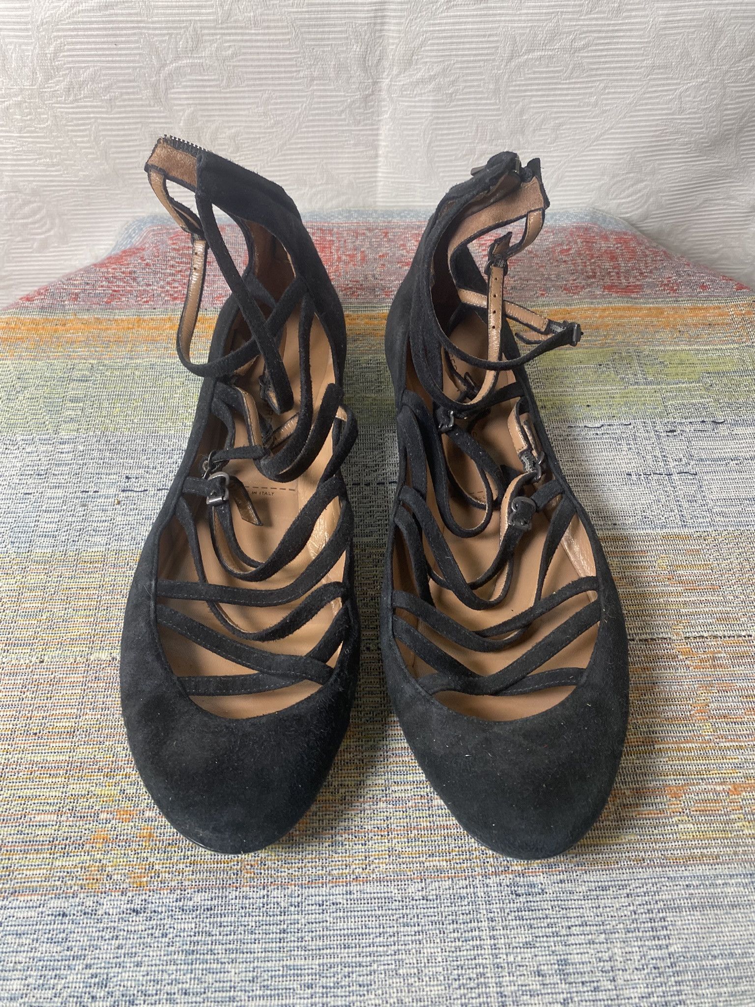 Other Sigerson Morrison Black Strappy Sandals US 9 EU 39.5-40 Size US 9 / IT 39 - 1 Thumbnail